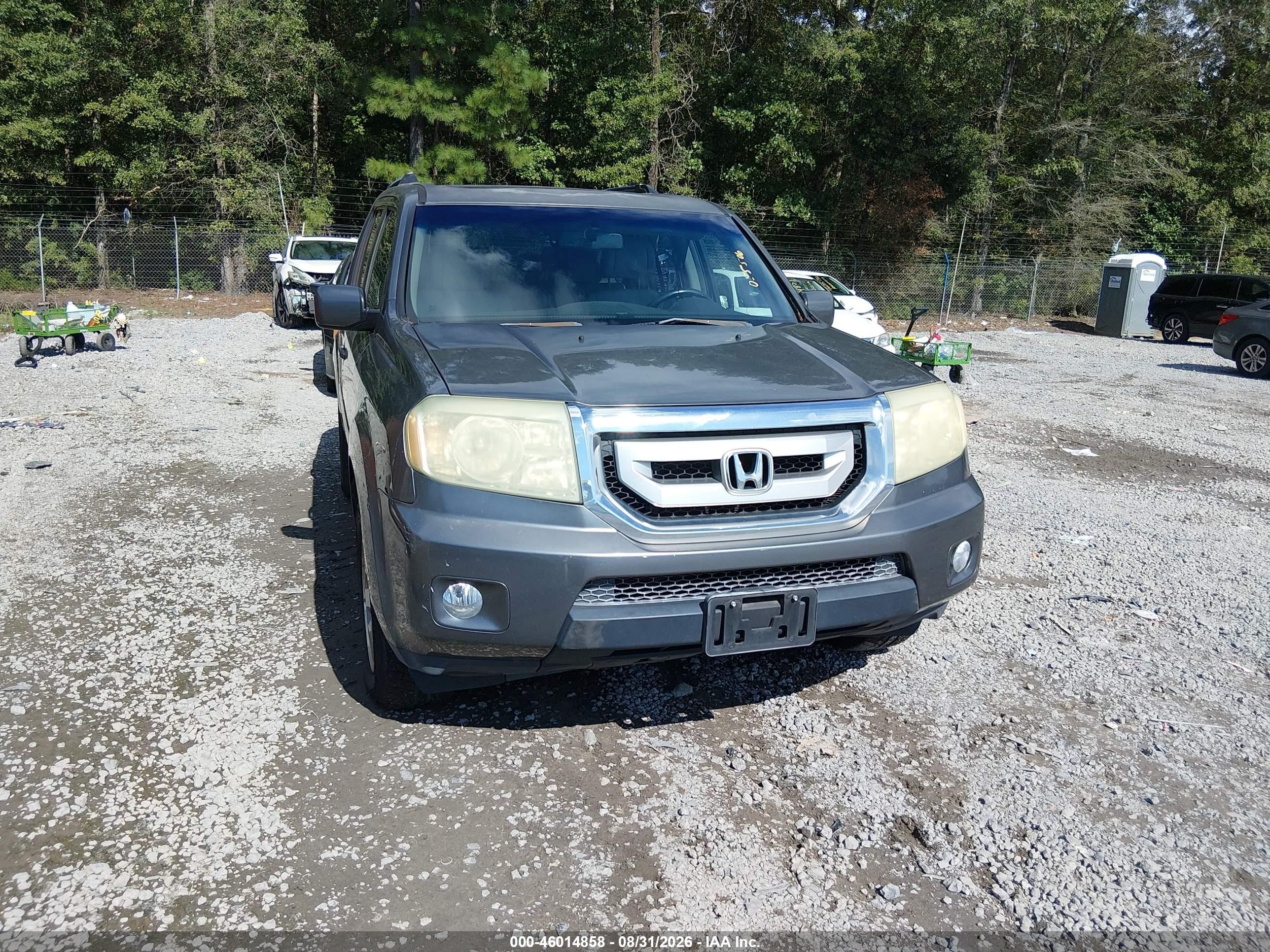 2011 Honda Pilot Ex-l Gray vin: 5FNYF3H60BB005506