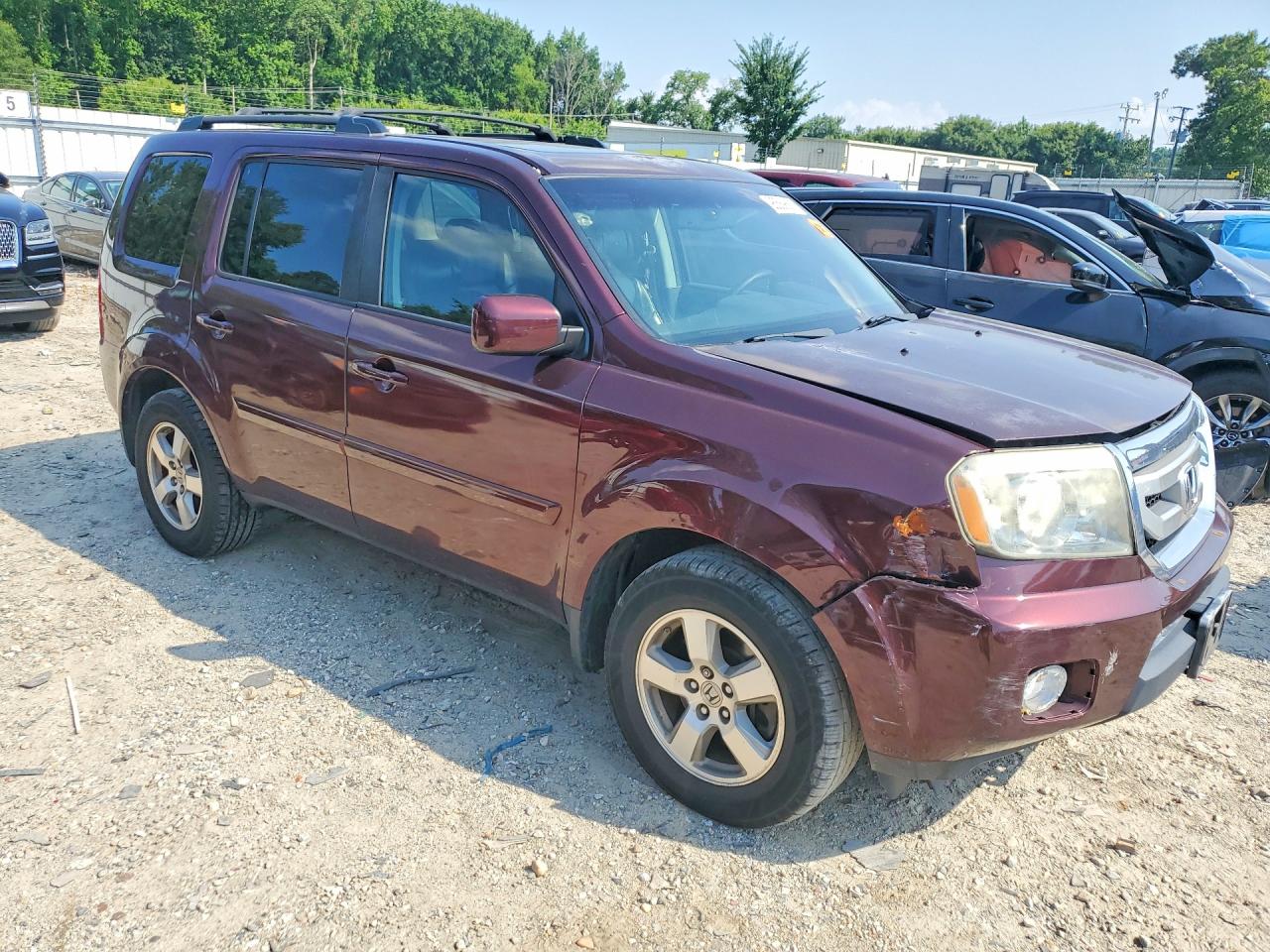 2011 Honda Pilot Exl Фиолетовый vin: 5FNYF3H60BB027702