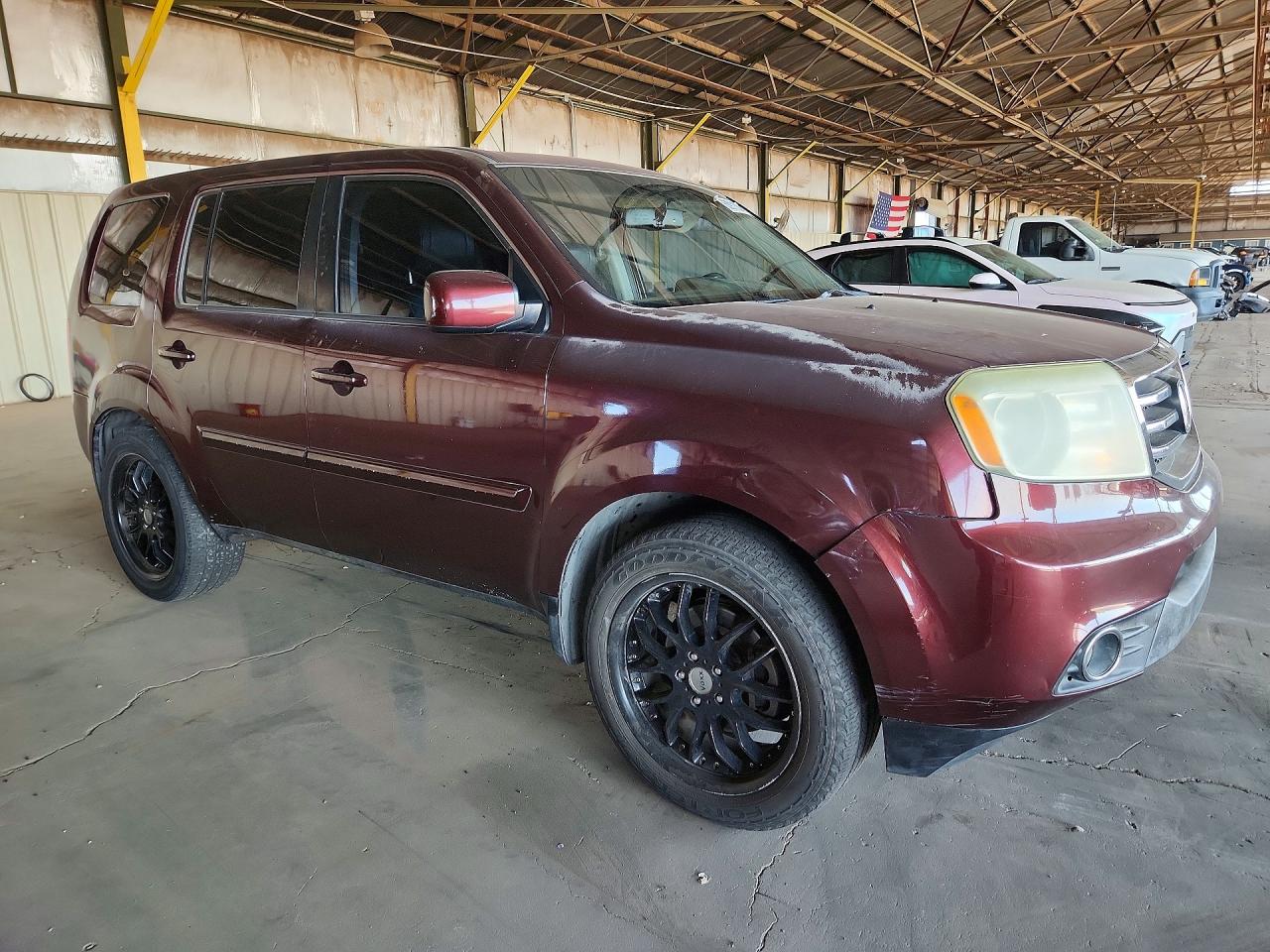 2012 Honda Pilot Exl Burgundy vin: 5FNYF3H60CB013249