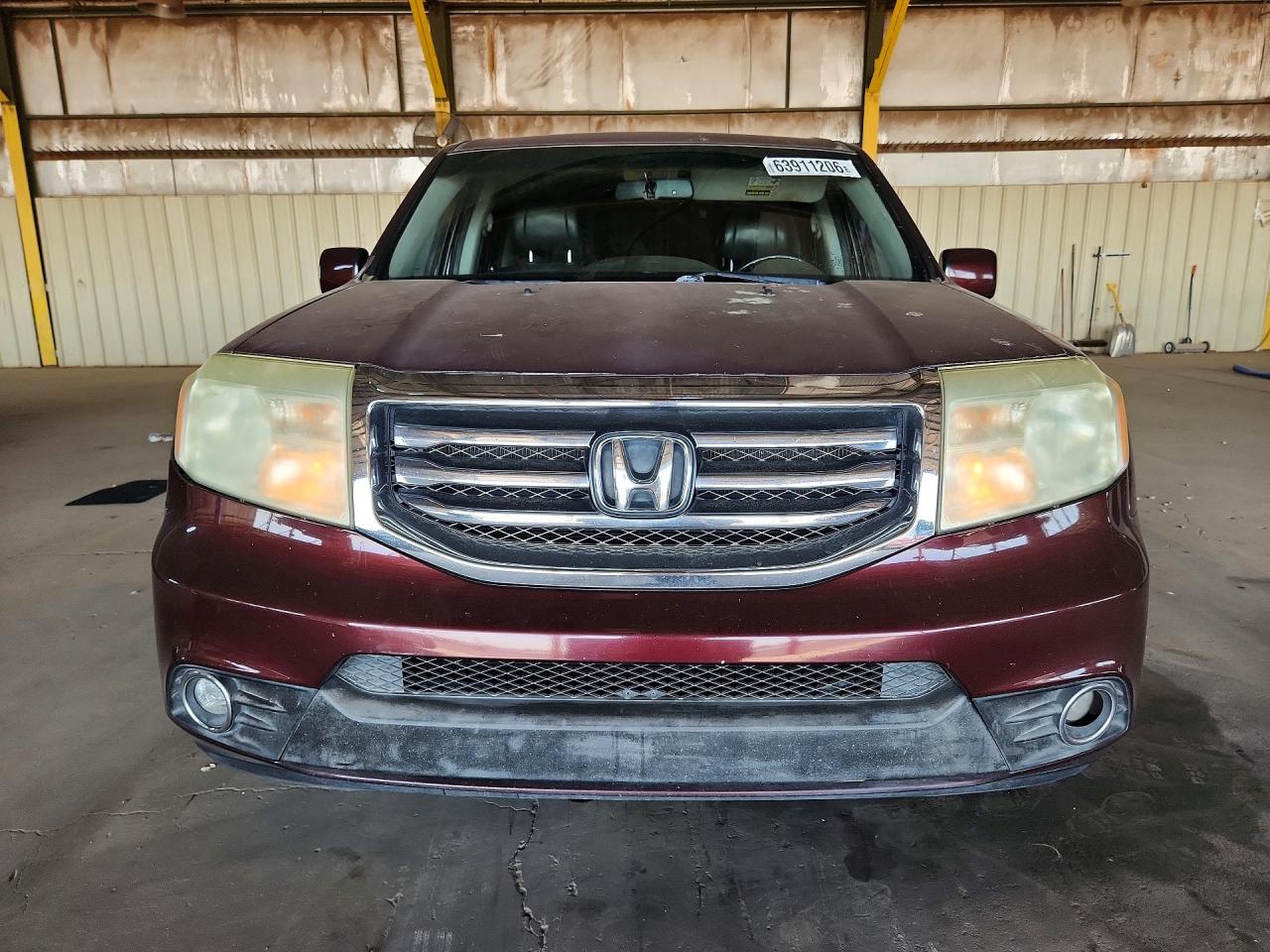 2012 Honda Pilot Exl Burgundy vin: 5FNYF3H60CB013249