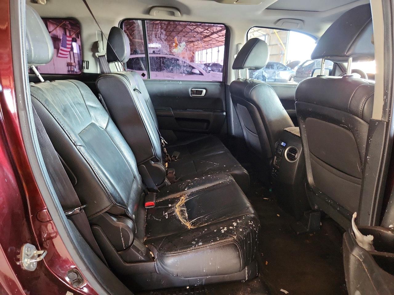 2012 Honda Pilot Exl Burgundy vin: 5FNYF3H60CB013249