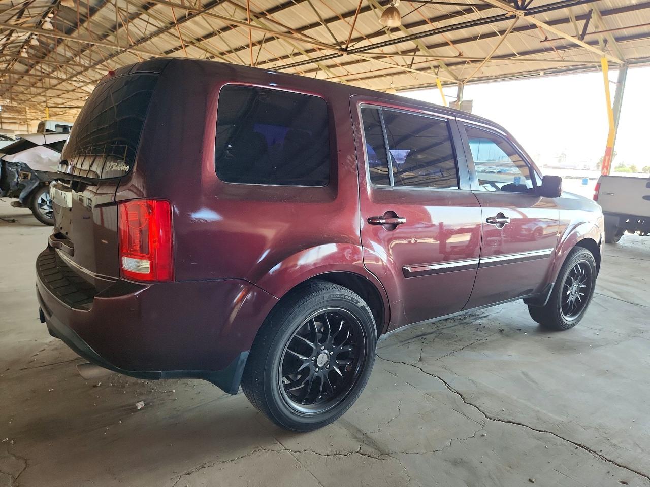 2012 Honda Pilot Exl Burgundy vin: 5FNYF3H60CB013249