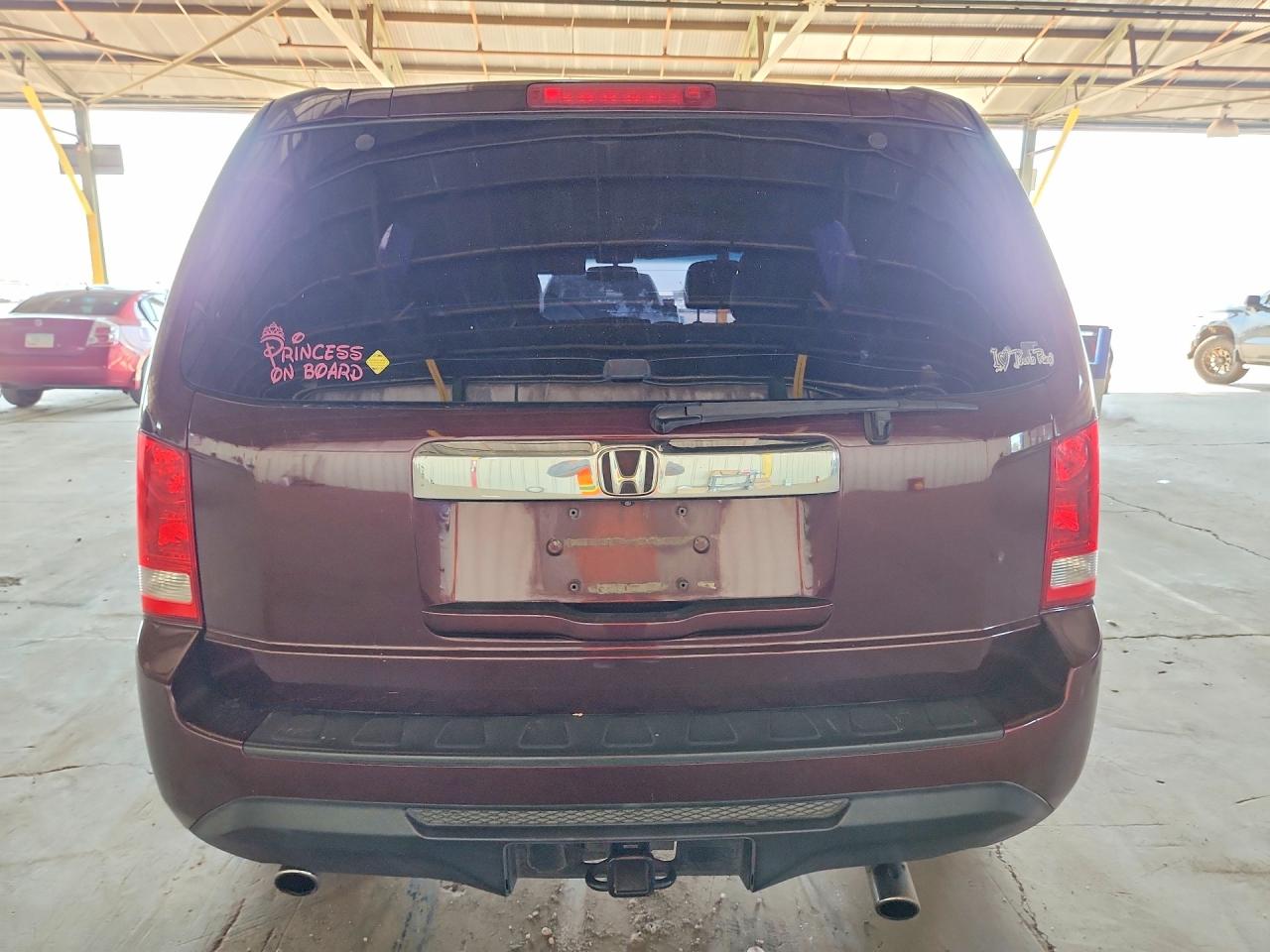 2012 Honda Pilot Exl Burgundy vin: 5FNYF3H60CB013249