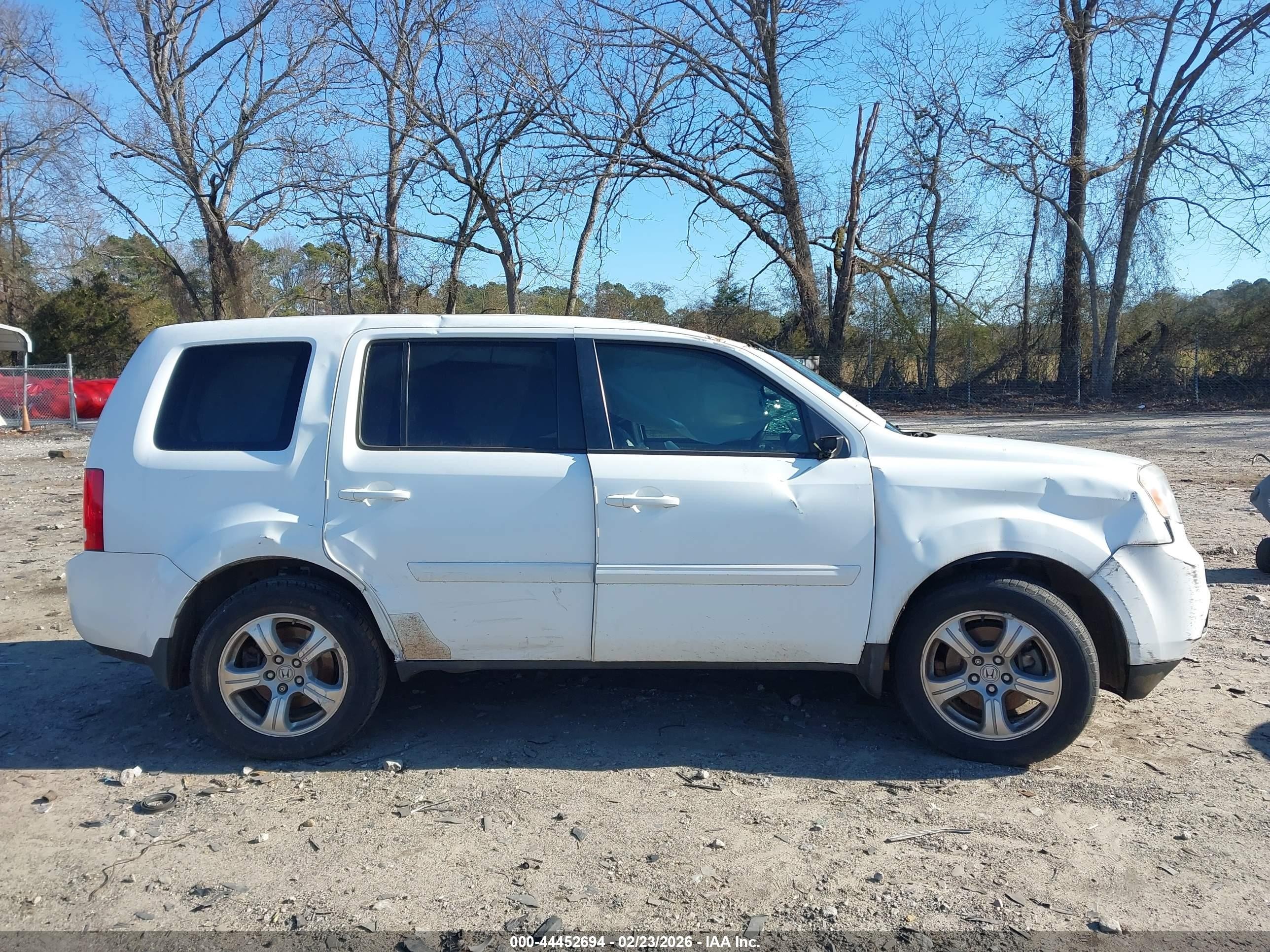 2012 Honda Pilot Ex-l White vin: 5FNYF3H60CB020315