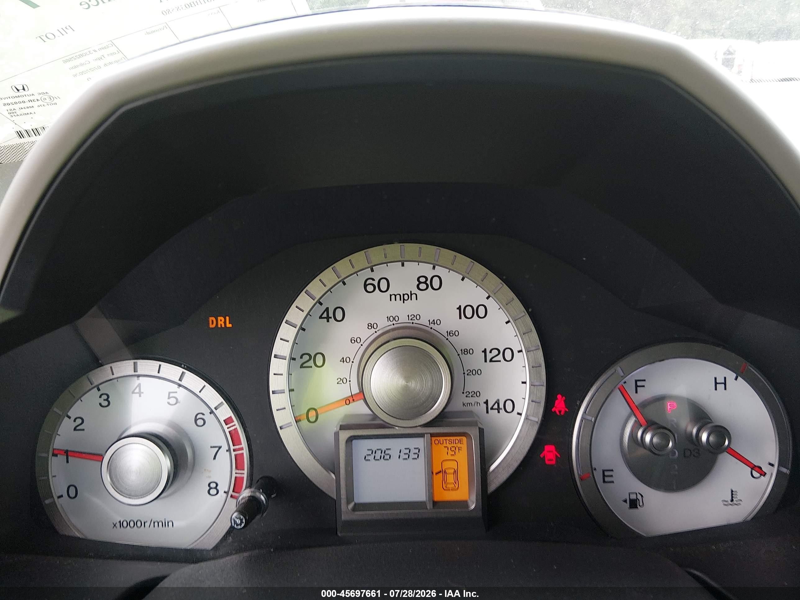 2011 Honda Pilot Ex-l Gray vin: 5FNYF3H61BB038580