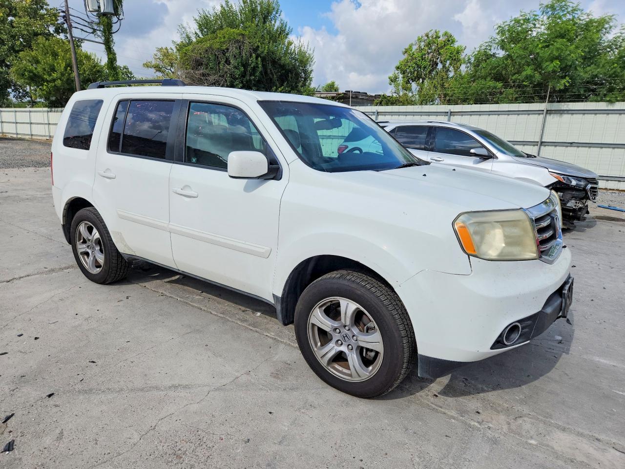 2012 Honda Pilot Exl White vin: 5FNYF3H61CB006245