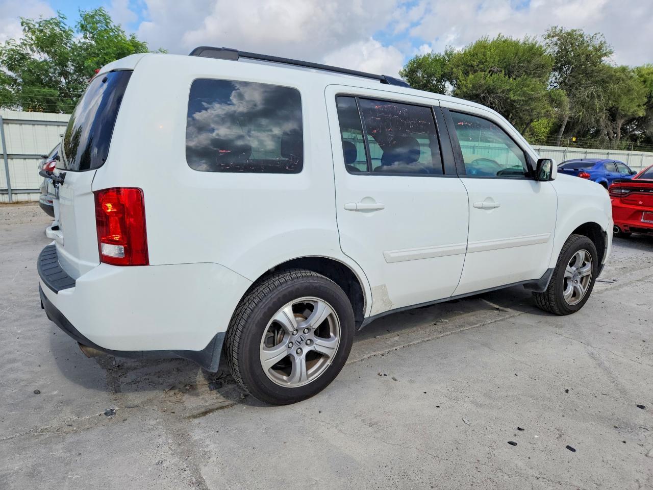 2012 Honda Pilot Exl White vin: 5FNYF3H61CB006245