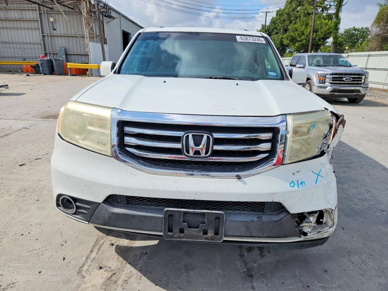 2012 Honda Pilot Exl White vin: 5FNYF3H61CB006245