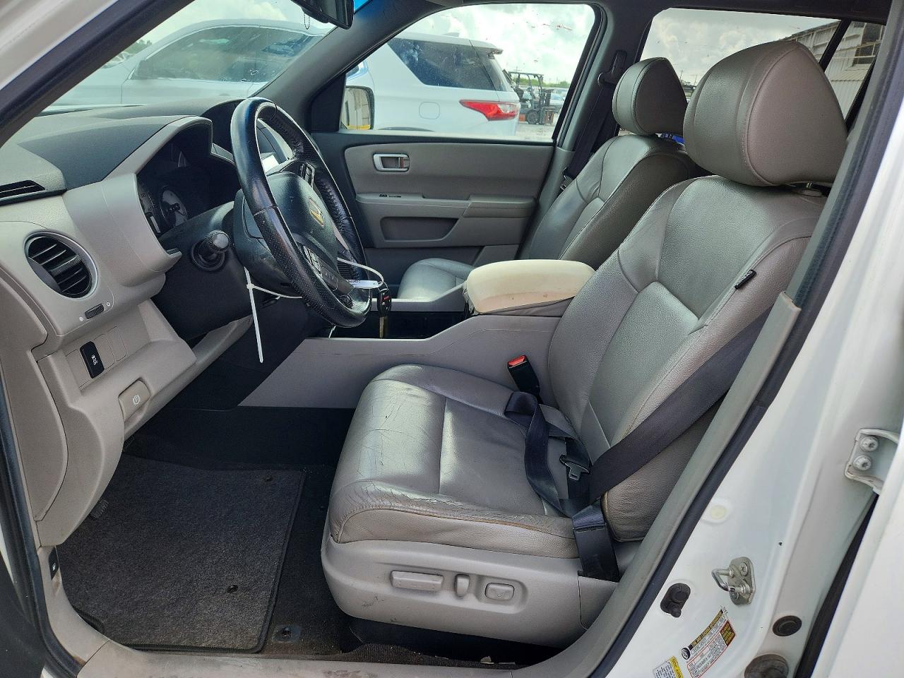 2012 Honda Pilot Exl White vin: 5FNYF3H61CB006245