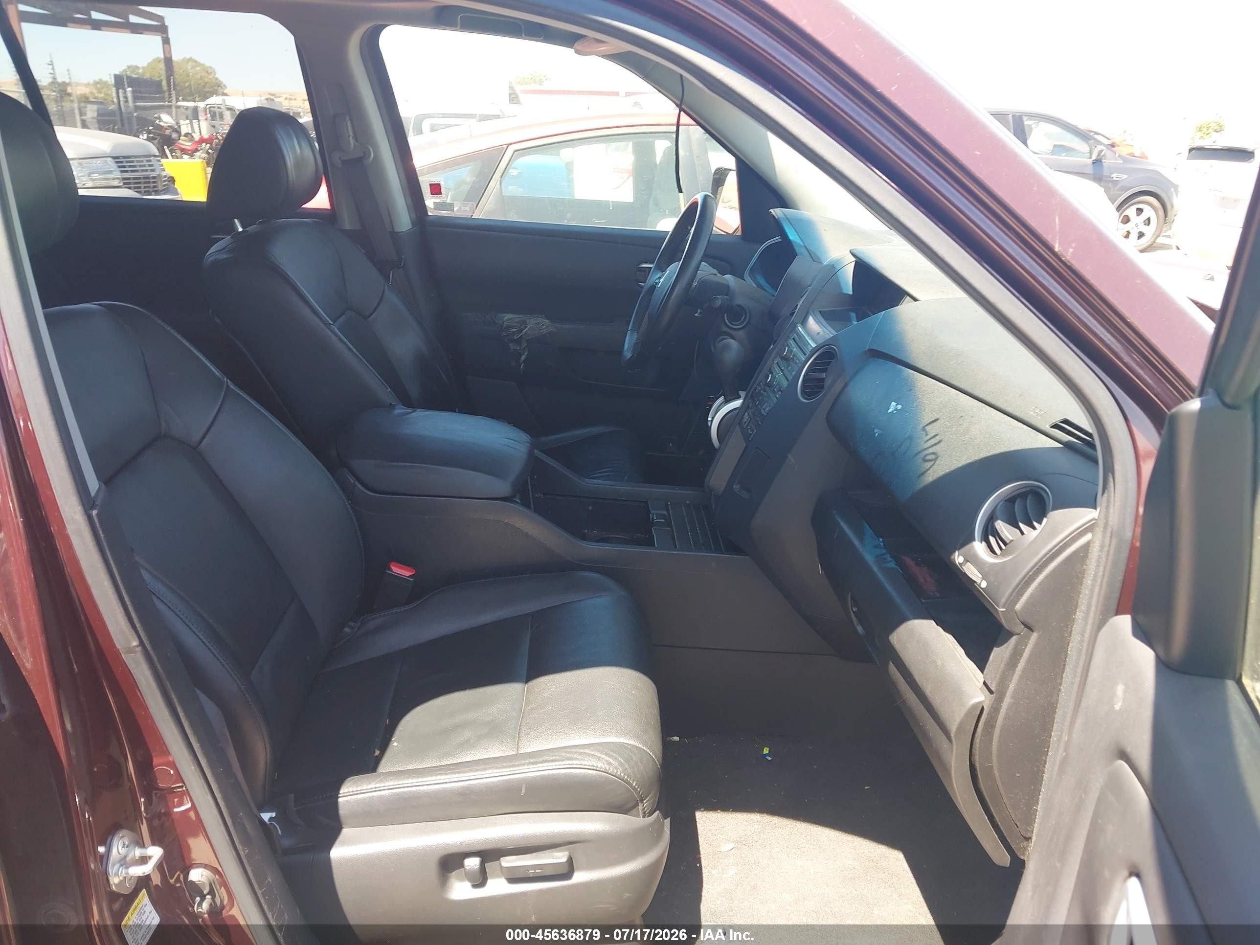 2011 Honda Pilot Ex-l Burgundy vin: 5FNYF3H62BB009332