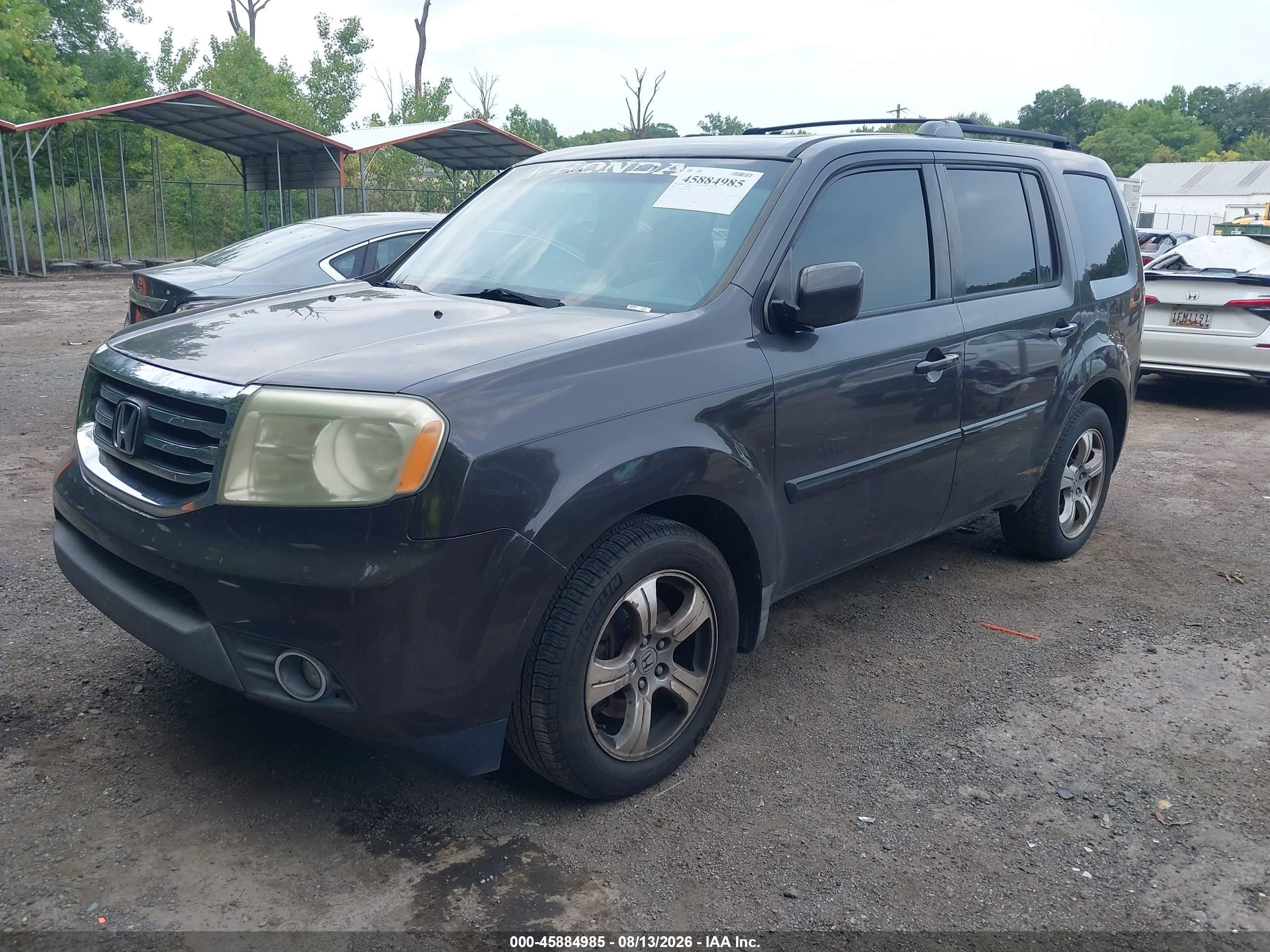 2012 Honda Pilot Ex-l Серый vin: 5FNYF3H62CB018825