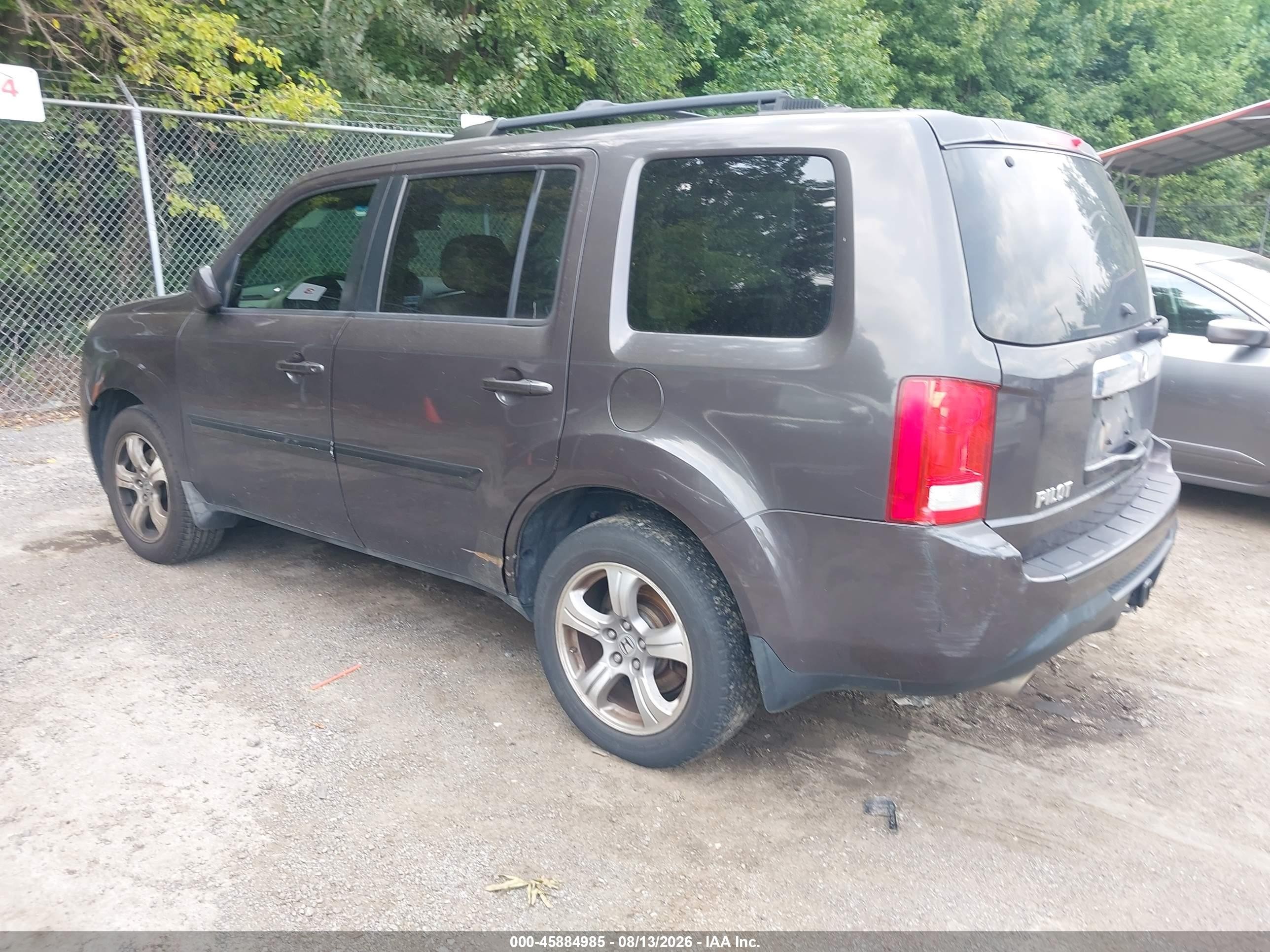 2012 Honda Pilot Ex-l Серый vin: 5FNYF3H62CB018825