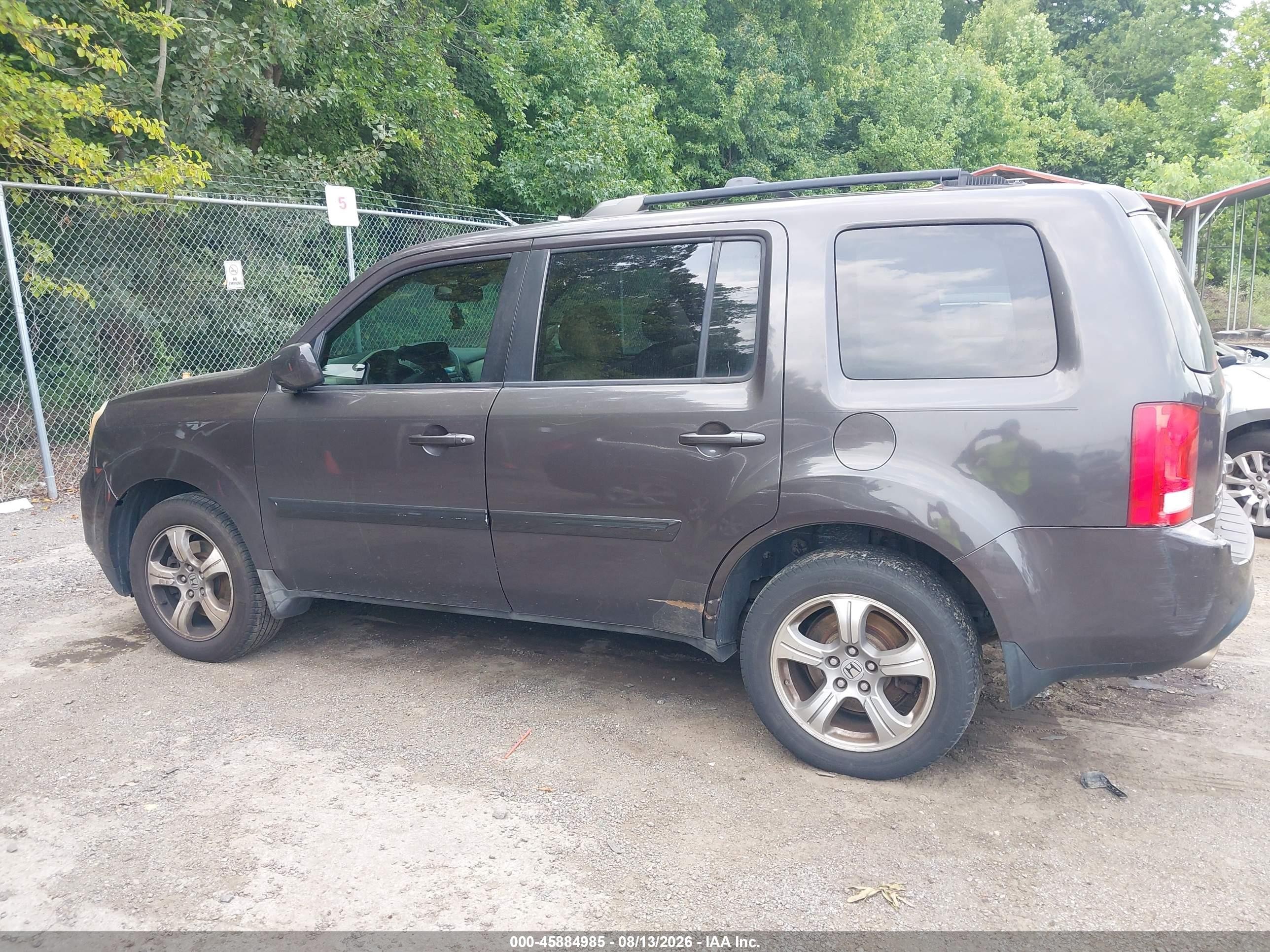 2012 Honda Pilot Ex-l Серый vin: 5FNYF3H62CB018825