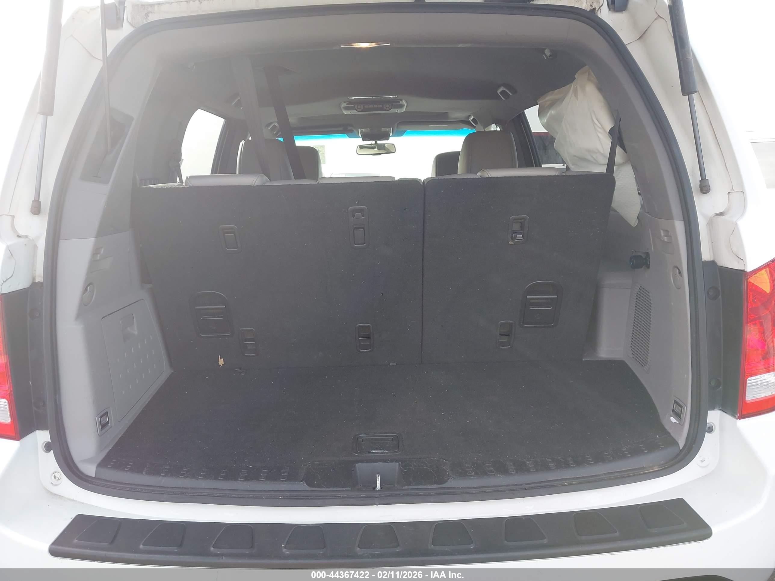 2012 Honda Pilot Ex-l Белый vin: 5FNYF3H62CB027024