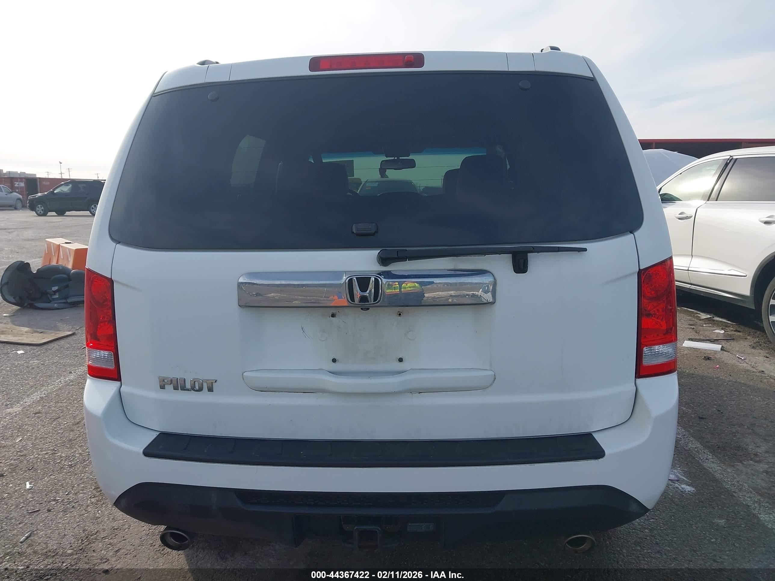 2012 Honda Pilot Ex-l Белый vin: 5FNYF3H62CB027024