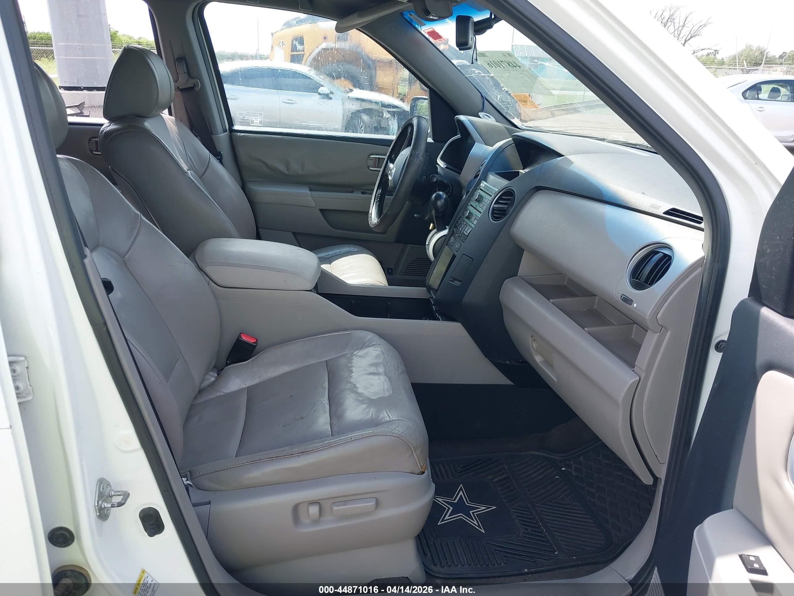 2011 Honda Pilot Ex-l White vin: 5FNYF3H63BB020095