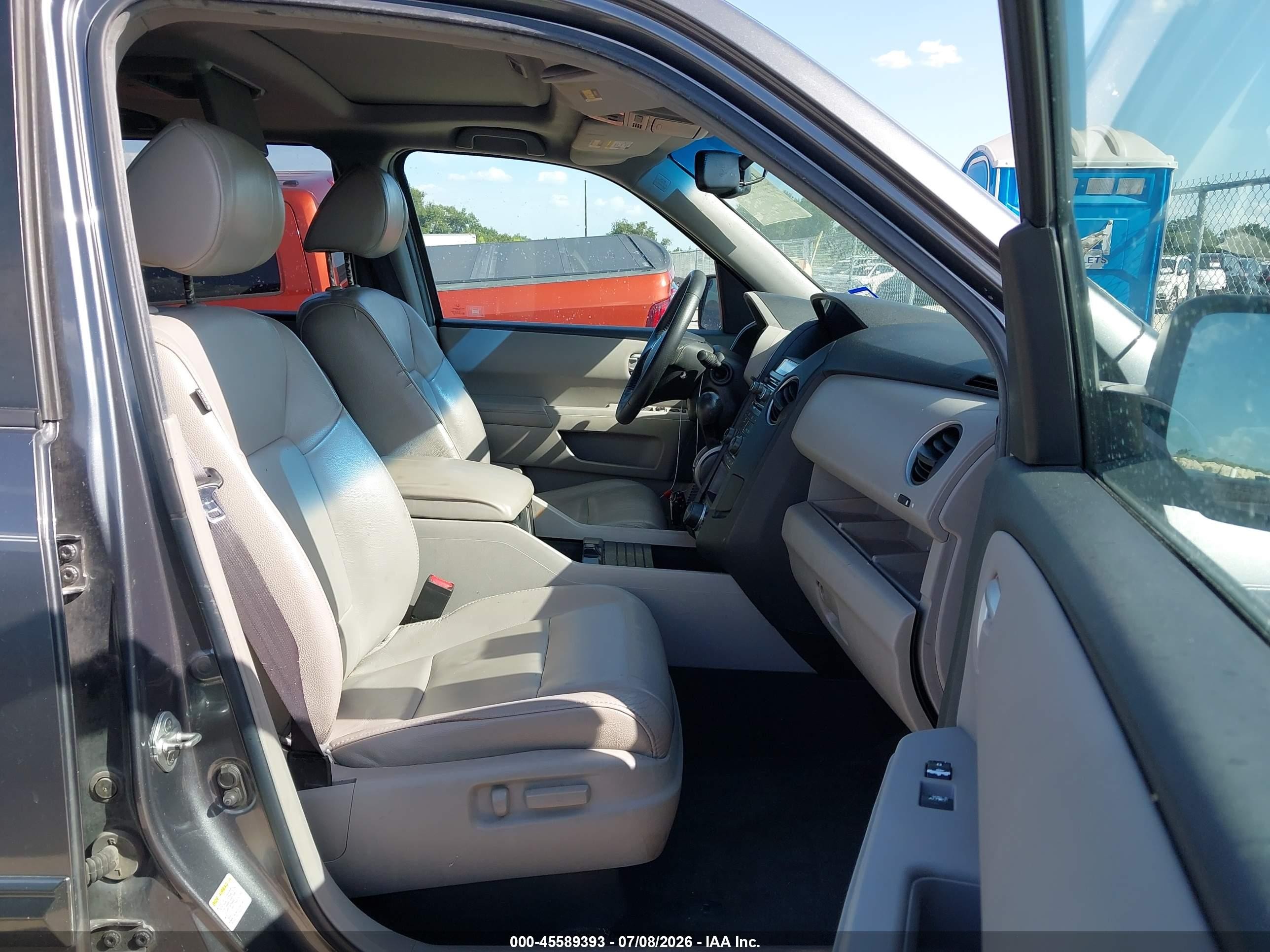 2012 Honda Pilot Ex-l Gray vin: 5FNYF3H63CB006165