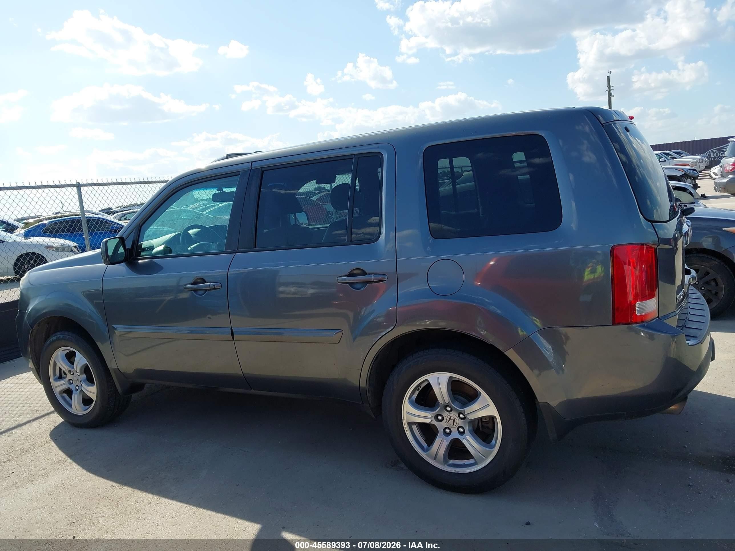 2012 Honda Pilot Ex-l Gray vin: 5FNYF3H63CB006165