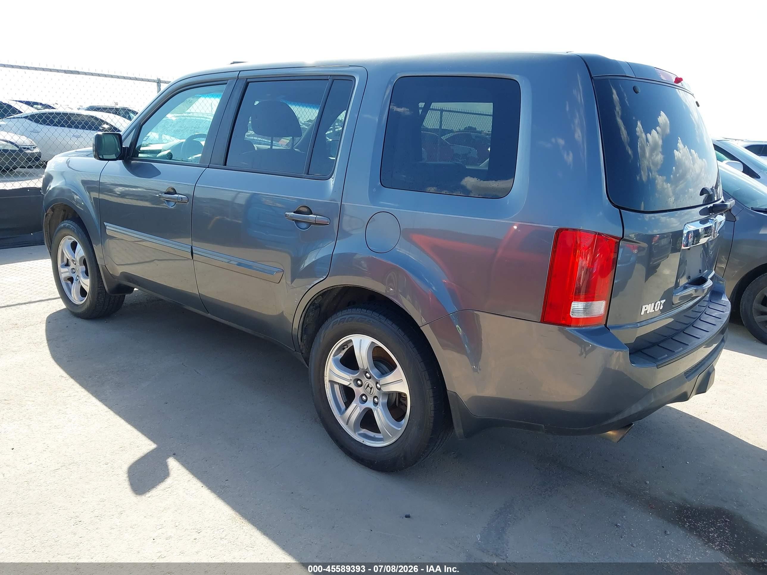 2012 Honda Pilot Ex-l Gray vin: 5FNYF3H63CB006165