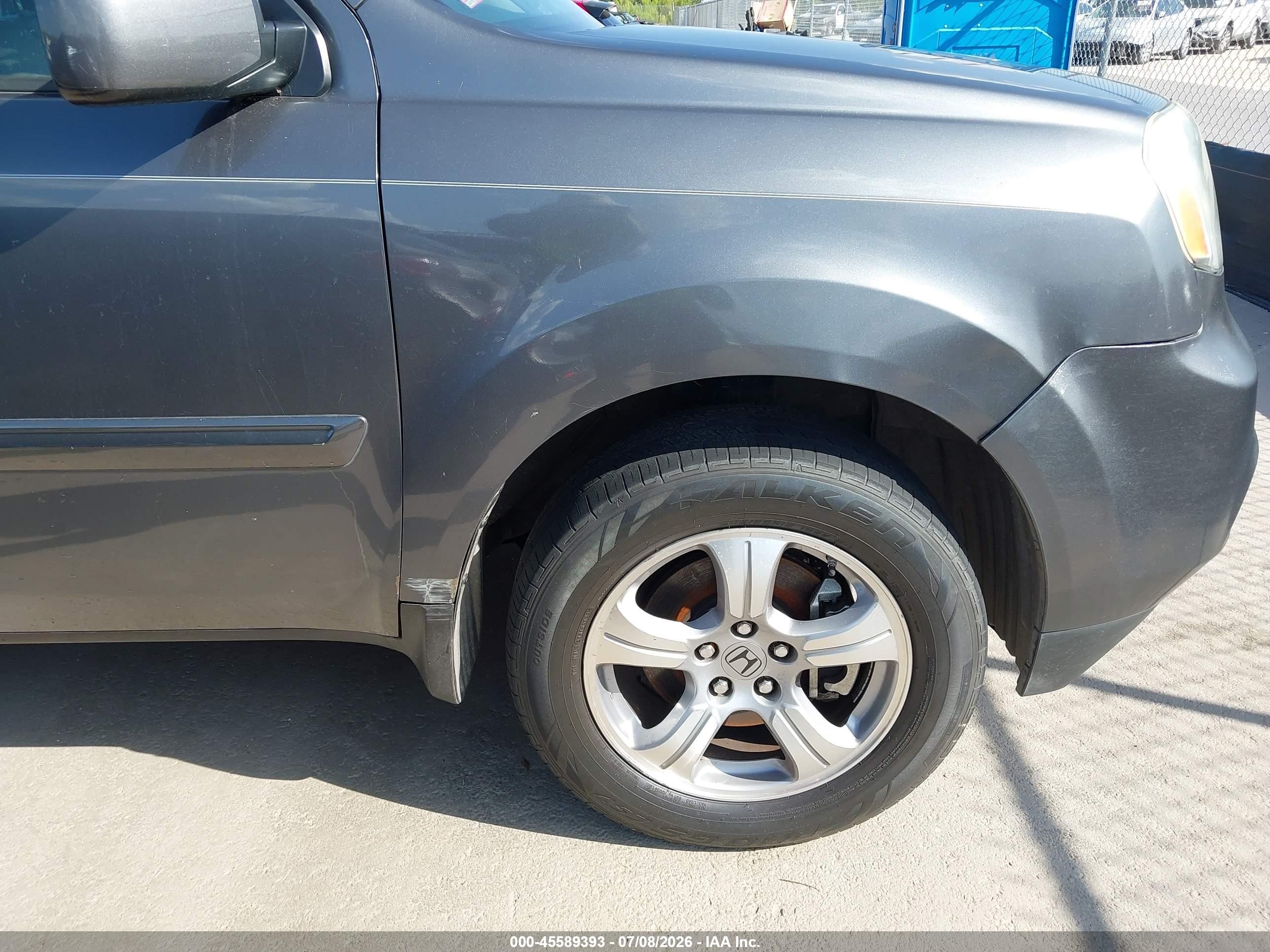 2012 Honda Pilot Ex-l Gray vin: 5FNYF3H63CB006165