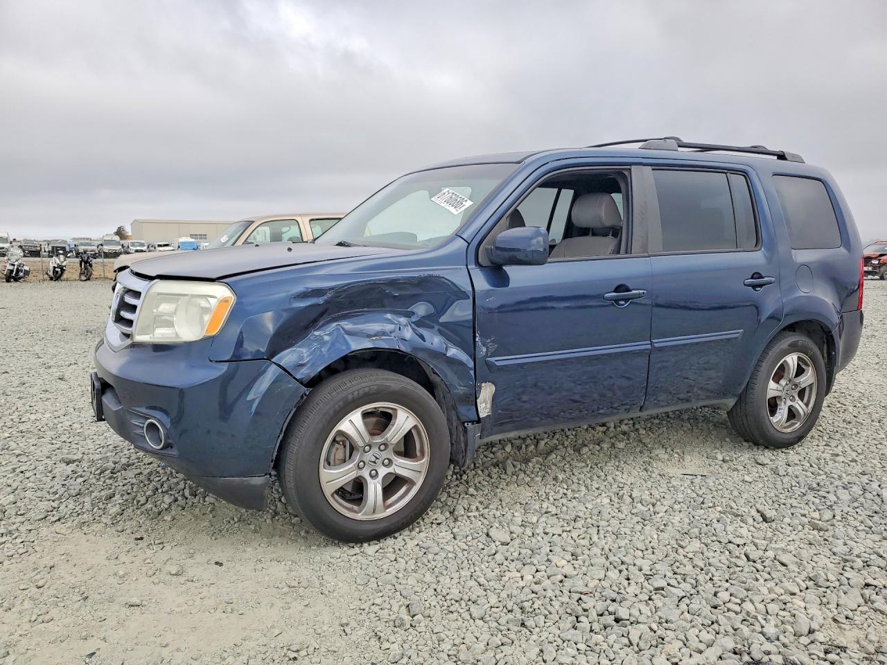 2012 Honda Pilot Exl Синий vin: 5FNYF3H63CB034967