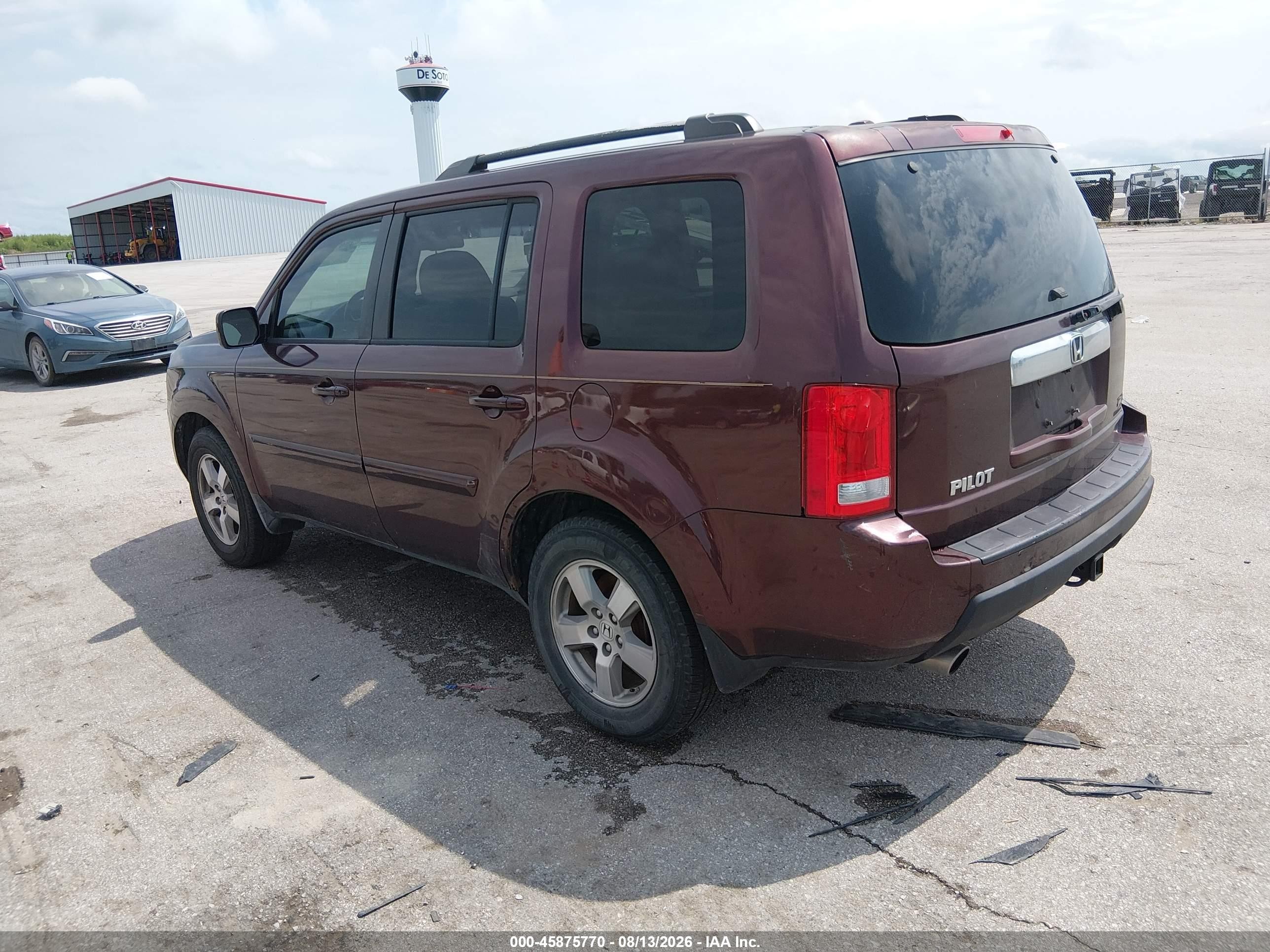 2010 Honda Pilot Ex-l Maroon vin: 5FNYF3H64AB017947