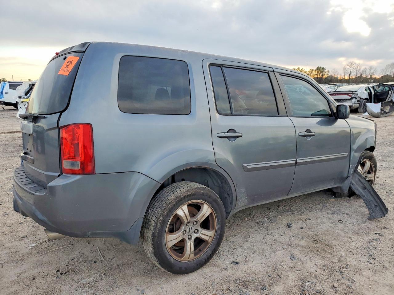 2013 Honda Pilot Exl Gray vin: 5FNYF3H64DB024868