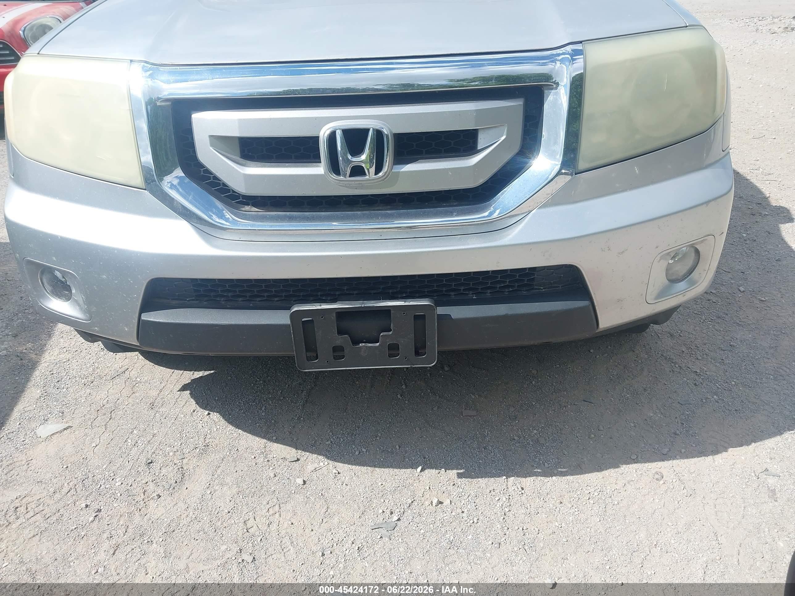 2010 Honda Pilot Ex-l Silver vin: 5FNYF3H65AB019786