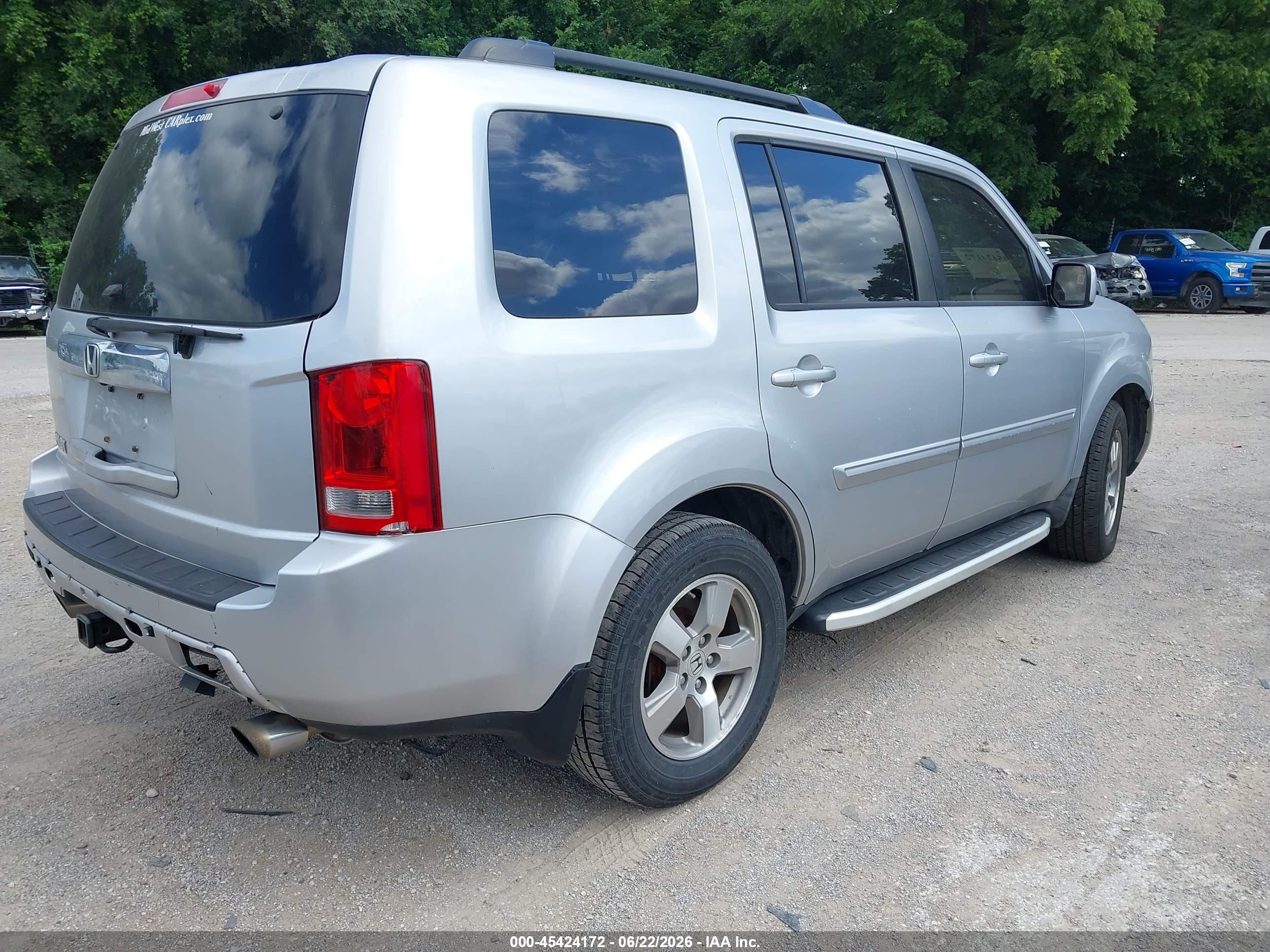 2010 Honda Pilot Ex-l Silver vin: 5FNYF3H65AB019786