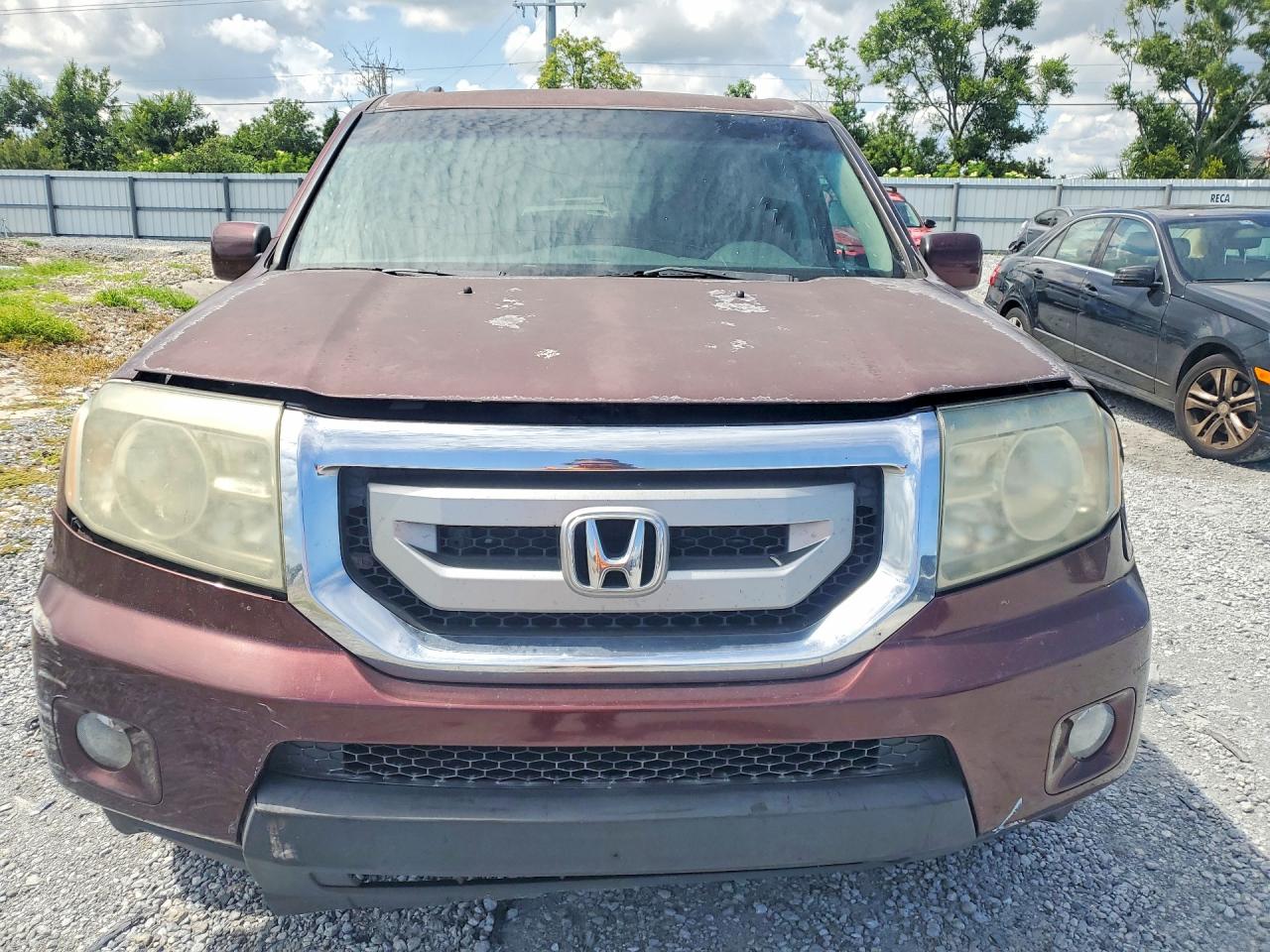 2011 Honda Pilot Exl Бордовый vin: 5FNYF3H65BB047606