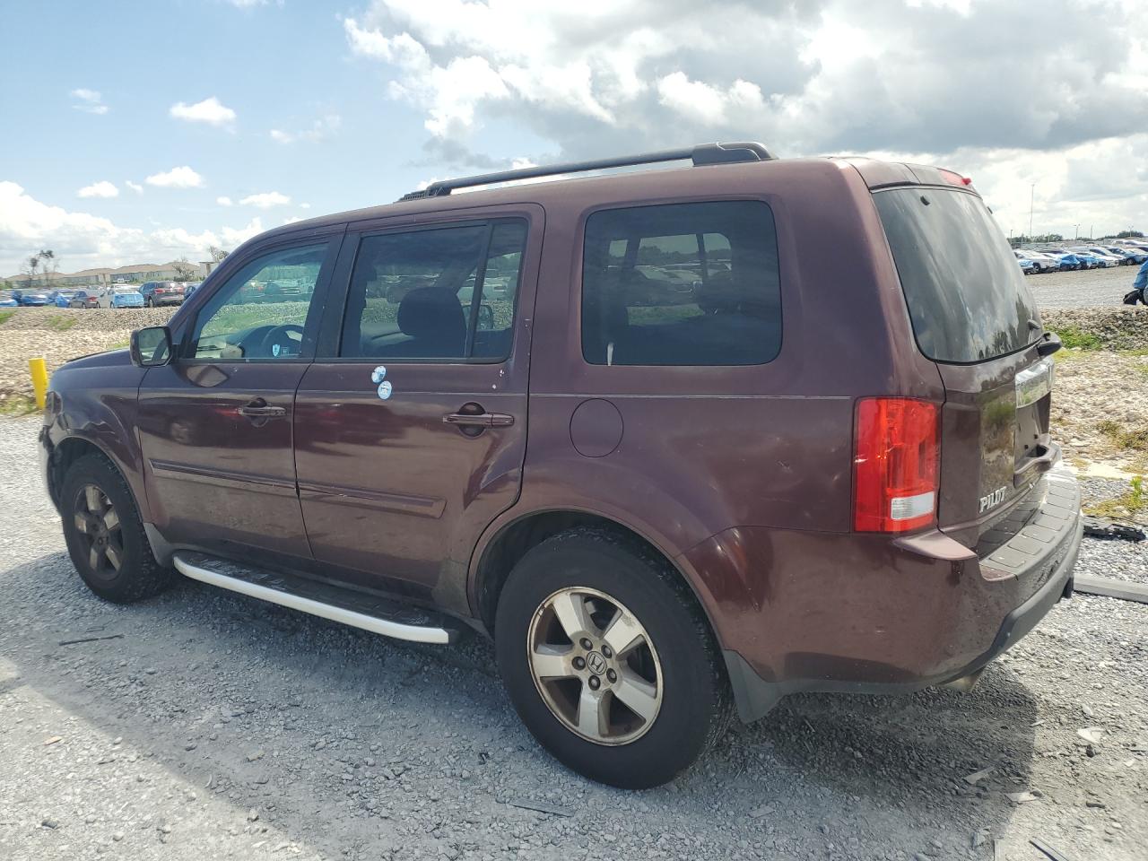 2011 Honda Pilot Exl Бордовый vin: 5FNYF3H65BB047606