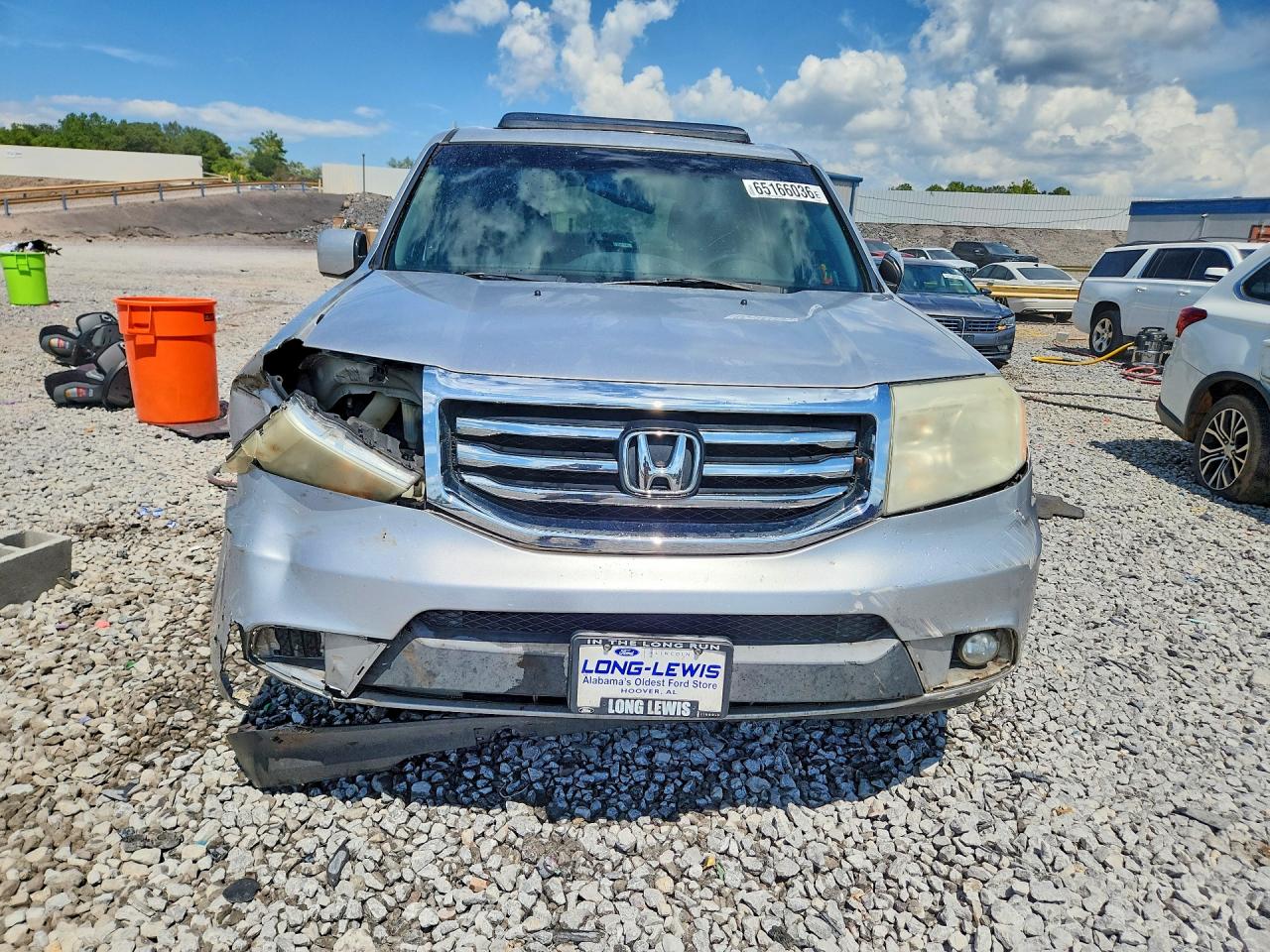 2012 Honda Pilot Exl Серебряный vin: 5FNYF3H65CB035621