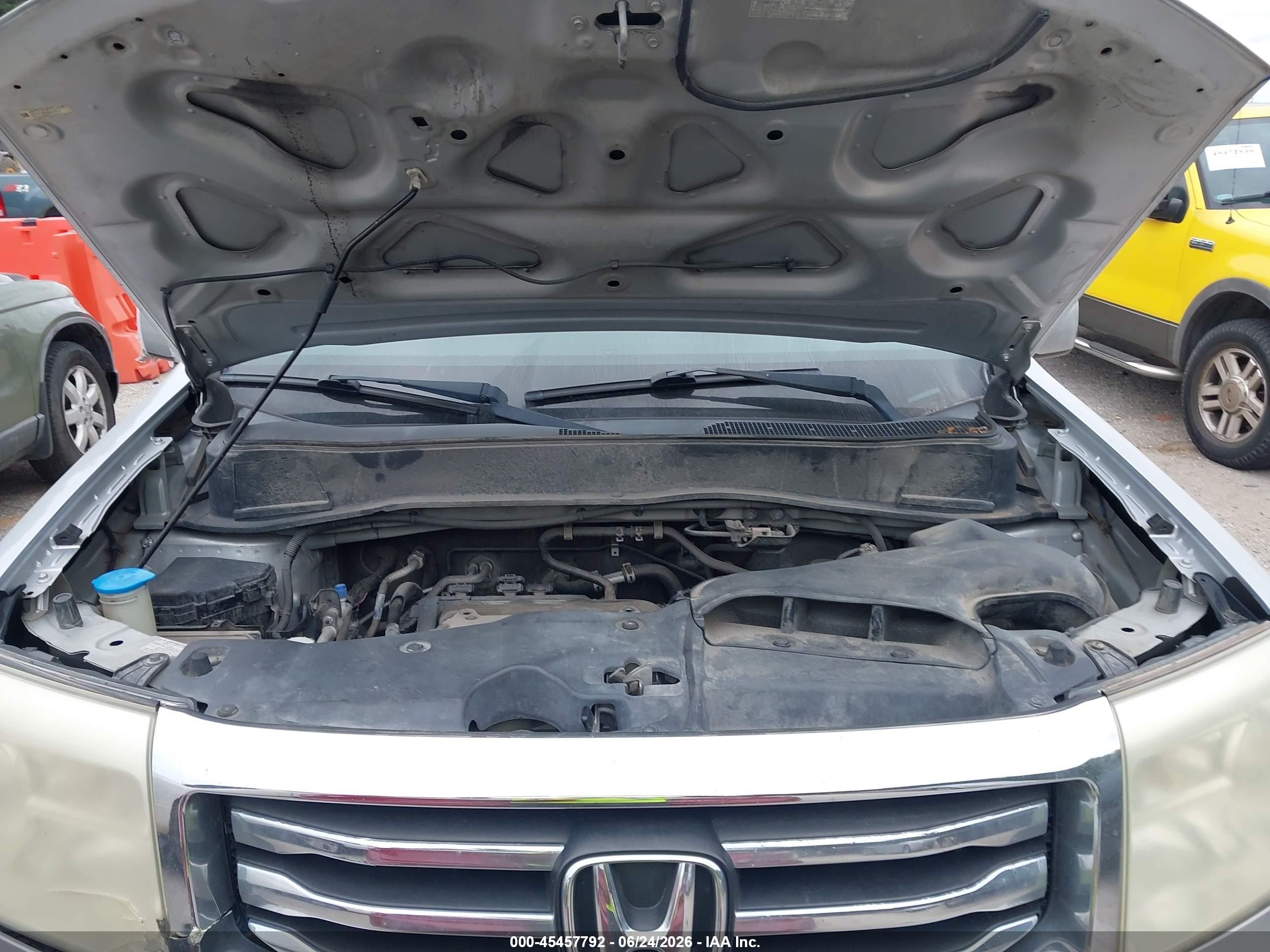 2013 Honda Pilot Ex-l Серебряный vin: 5FNYF3H65DB013670