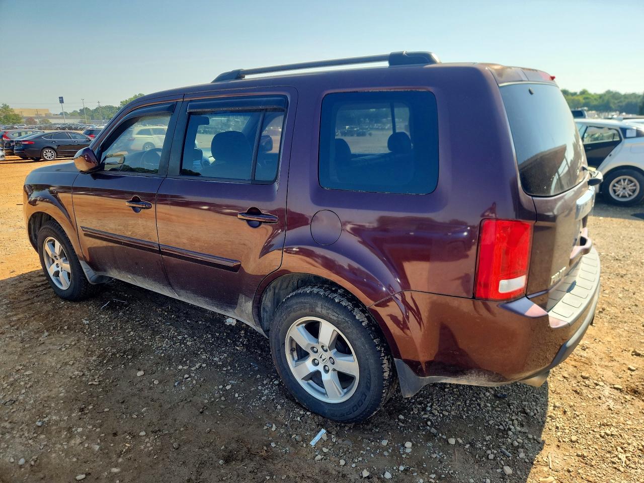 2010 Honda Pilot Exl Burgundy vin: 5FNYF3H66AB014337