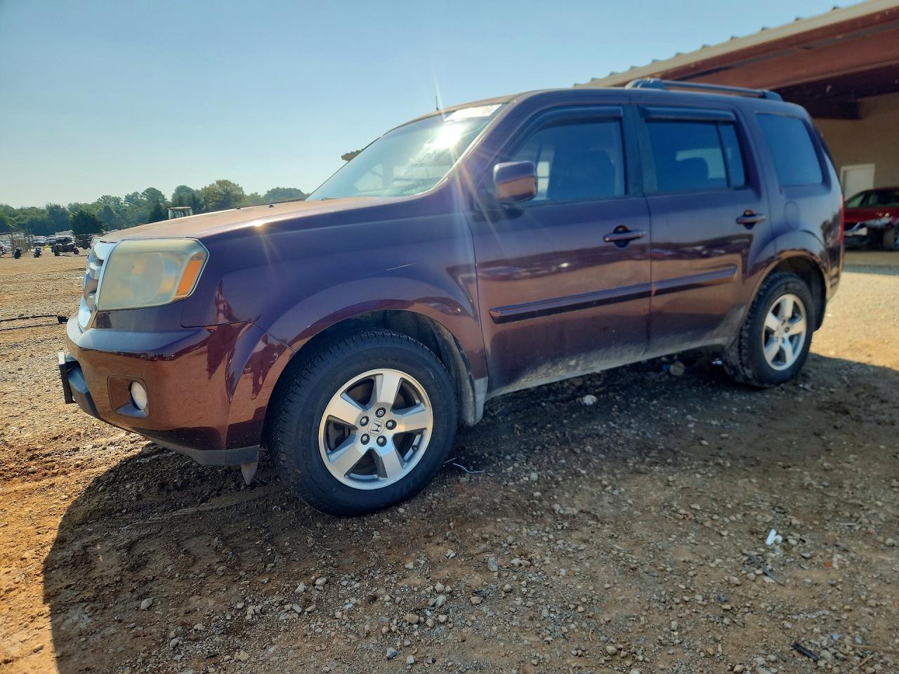 2010 Honda Pilot Exl Burgundy vin: 5FNYF3H66AB014337