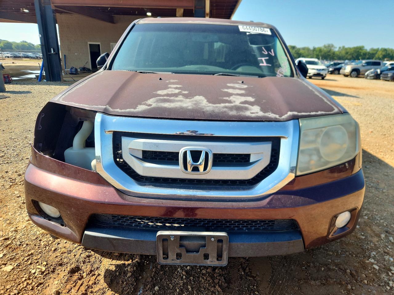 2010 Honda Pilot Exl Burgundy vin: 5FNYF3H66AB014337