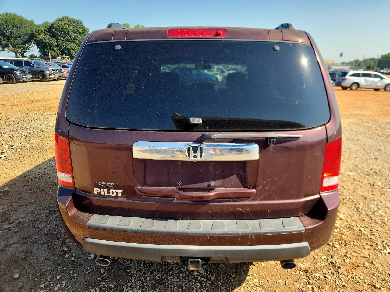 2010 Honda Pilot Exl Burgundy vin: 5FNYF3H66AB014337