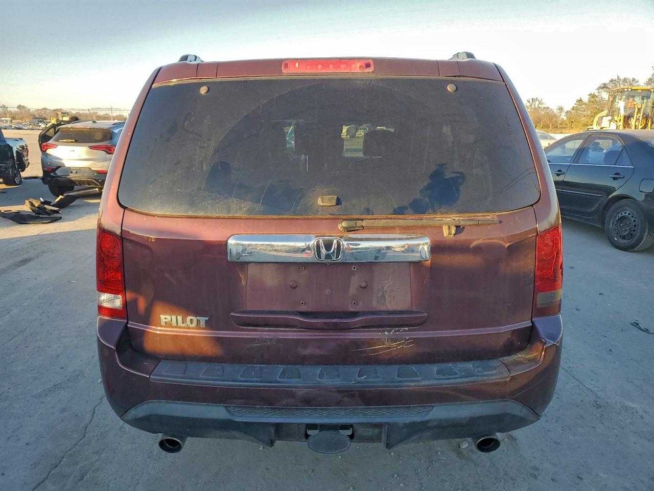 2013 Honda Pilot Exl Red vin: 5FNYF3H66DB013886