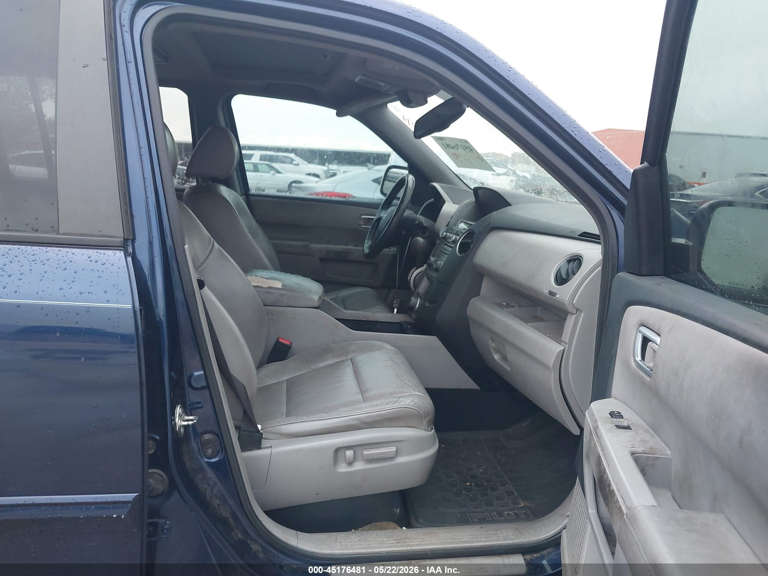 2014 Honda Pilot Ex-l Blue vin: 5FNYF3H66EB026607
