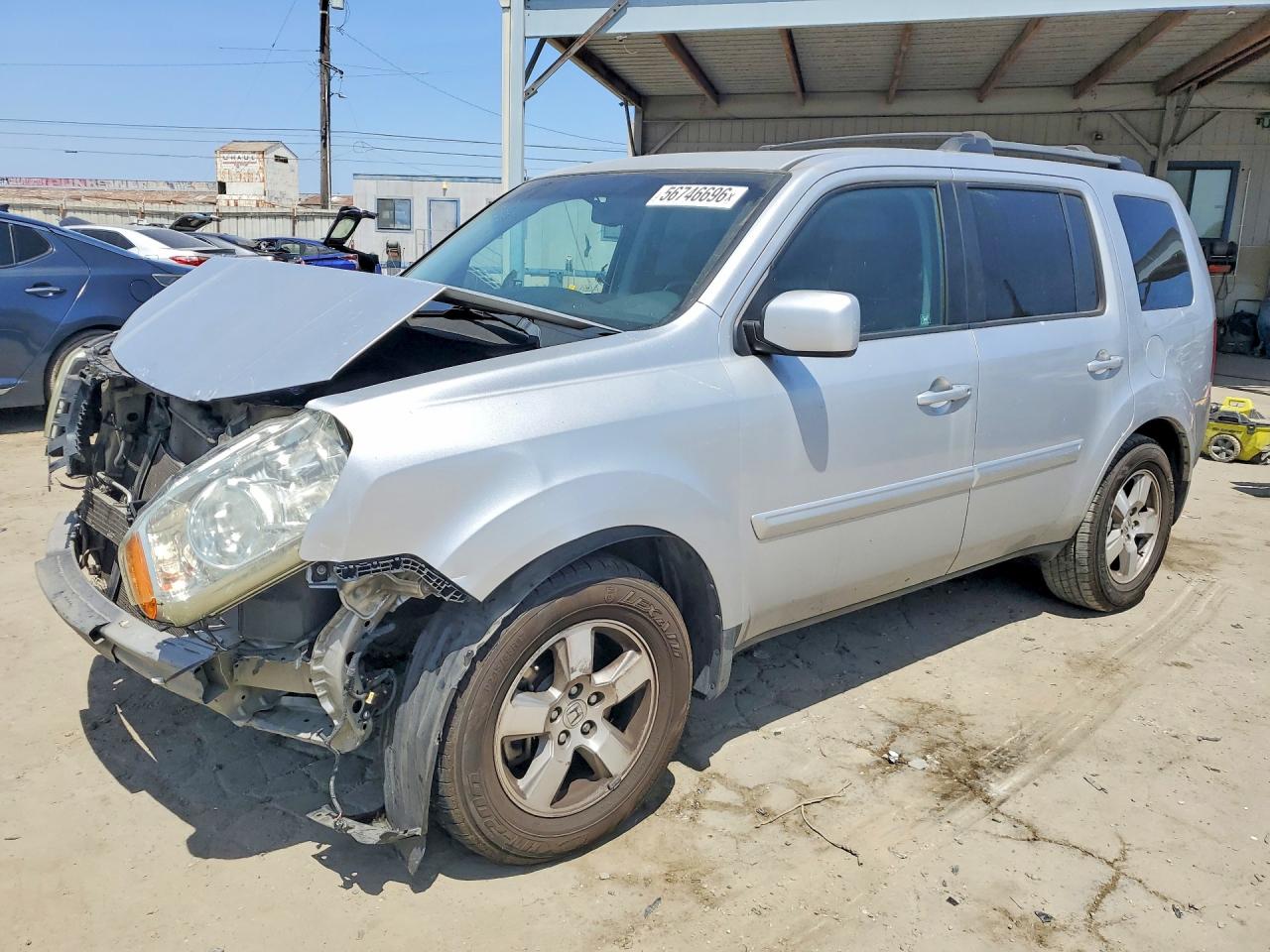 2010 Honda Pilot Exl Silver vin: 5FNYF3H67AB018820
