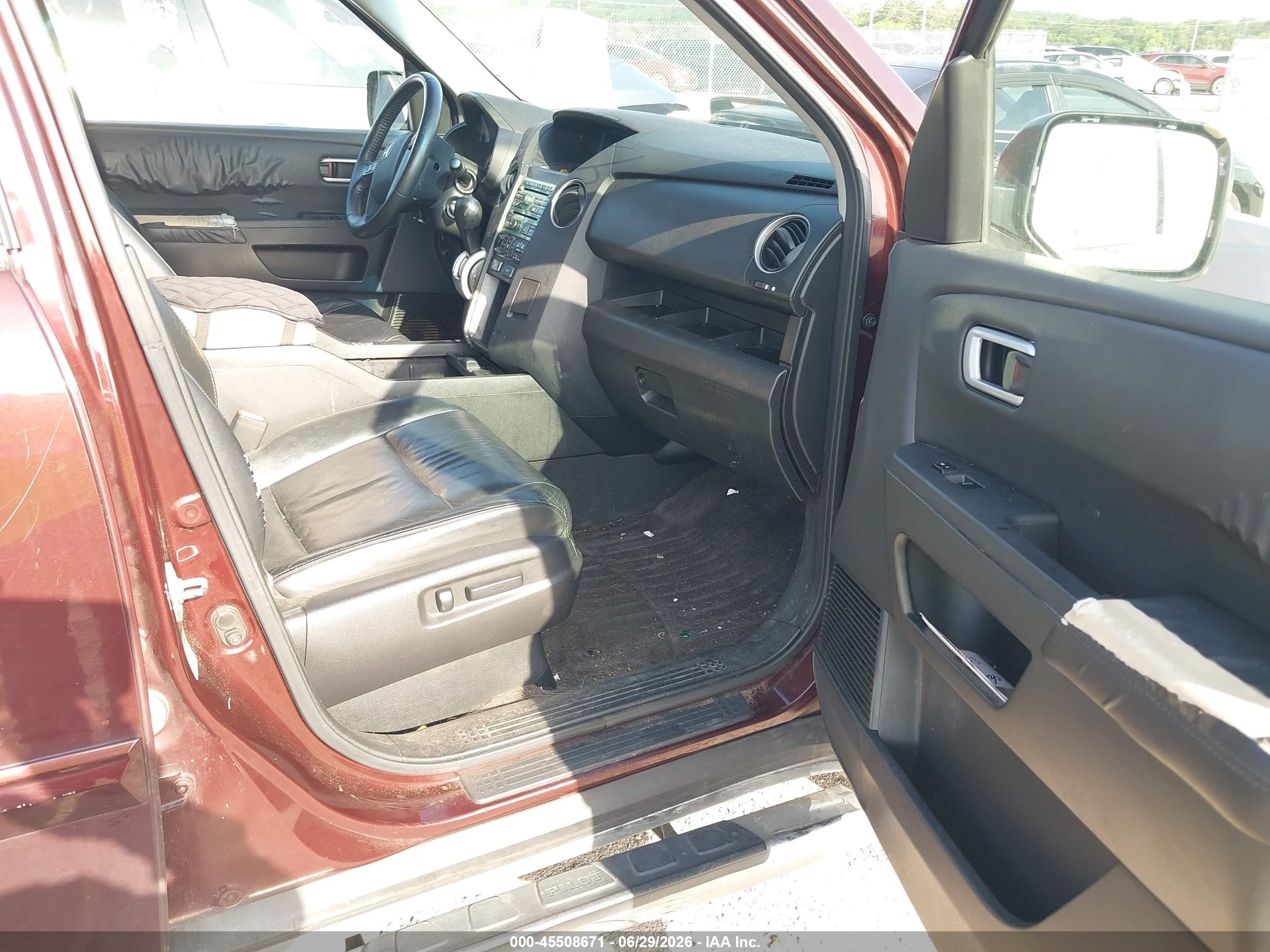 2011 Honda Pilot Ex-l Brown vin: 5FNYF3H67BB014431