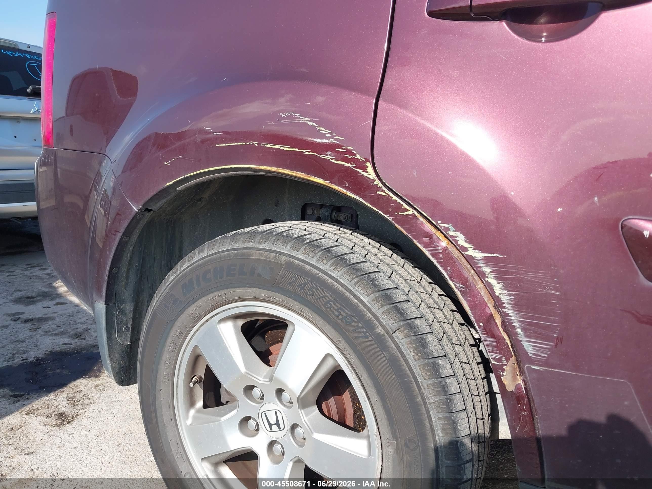 2011 Honda Pilot Ex-l Brown vin: 5FNYF3H67BB014431