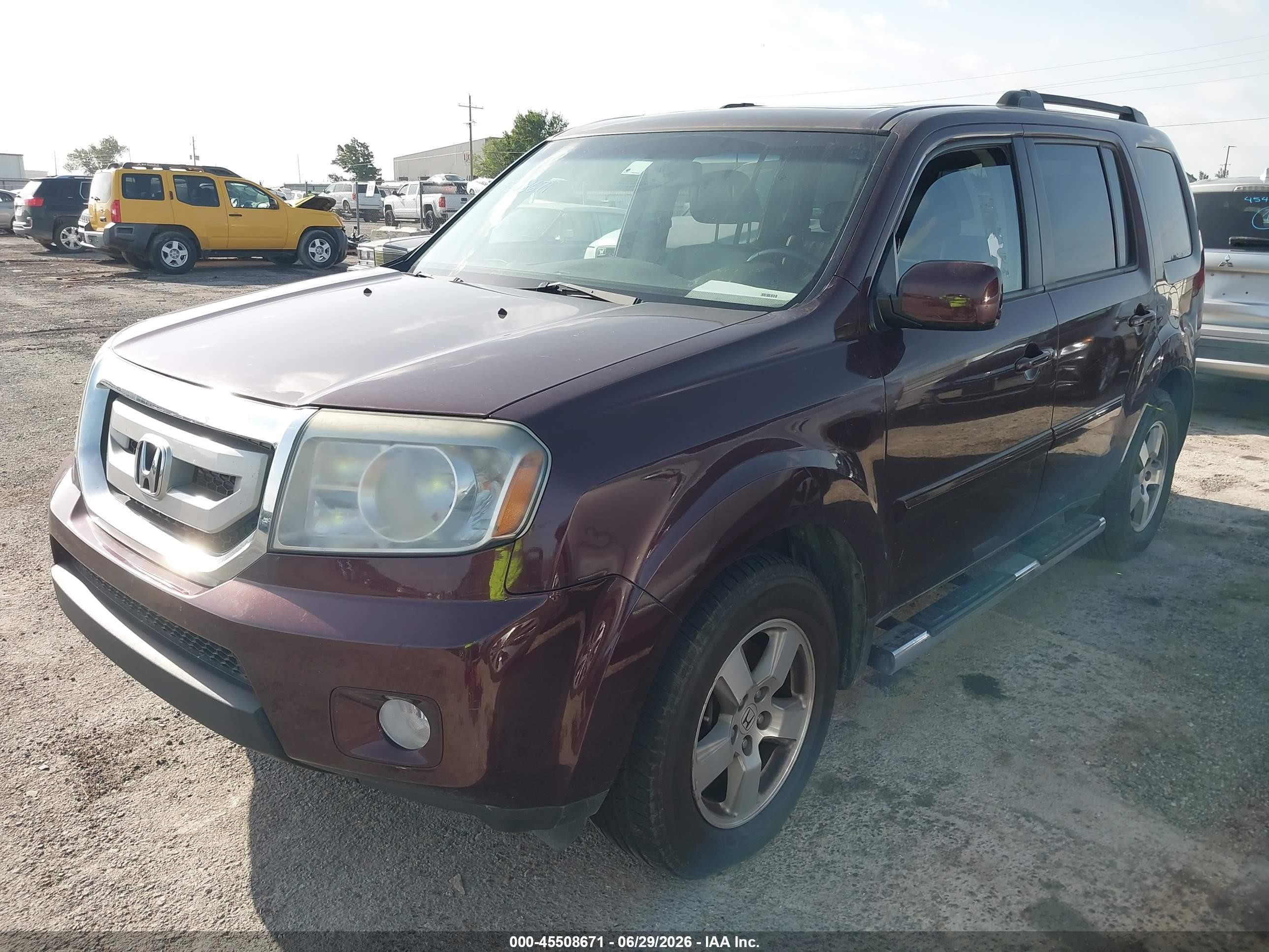 2011 Honda Pilot Ex-l Brown vin: 5FNYF3H67BB014431