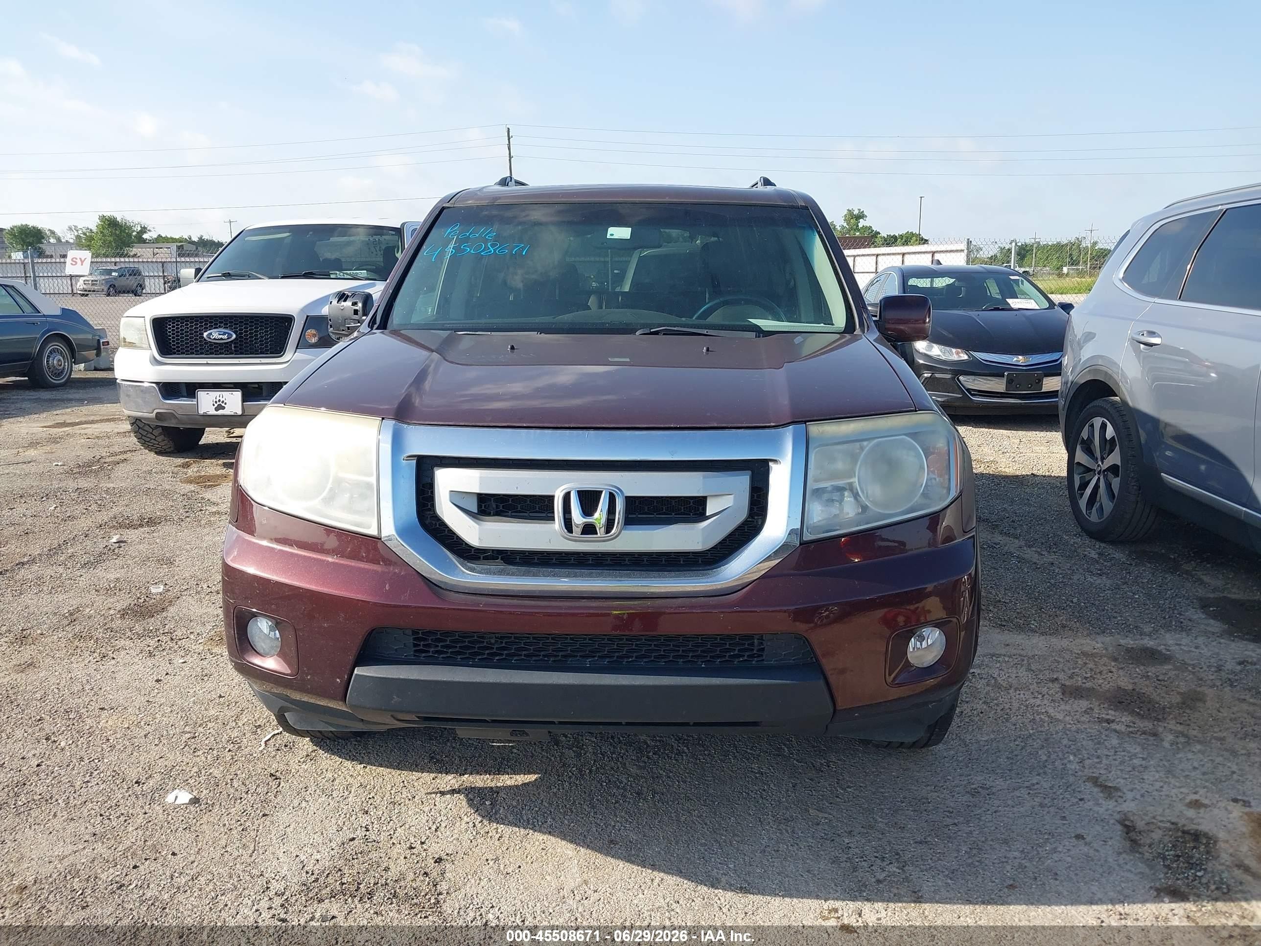 2011 Honda Pilot Ex-l Brown vin: 5FNYF3H67BB014431