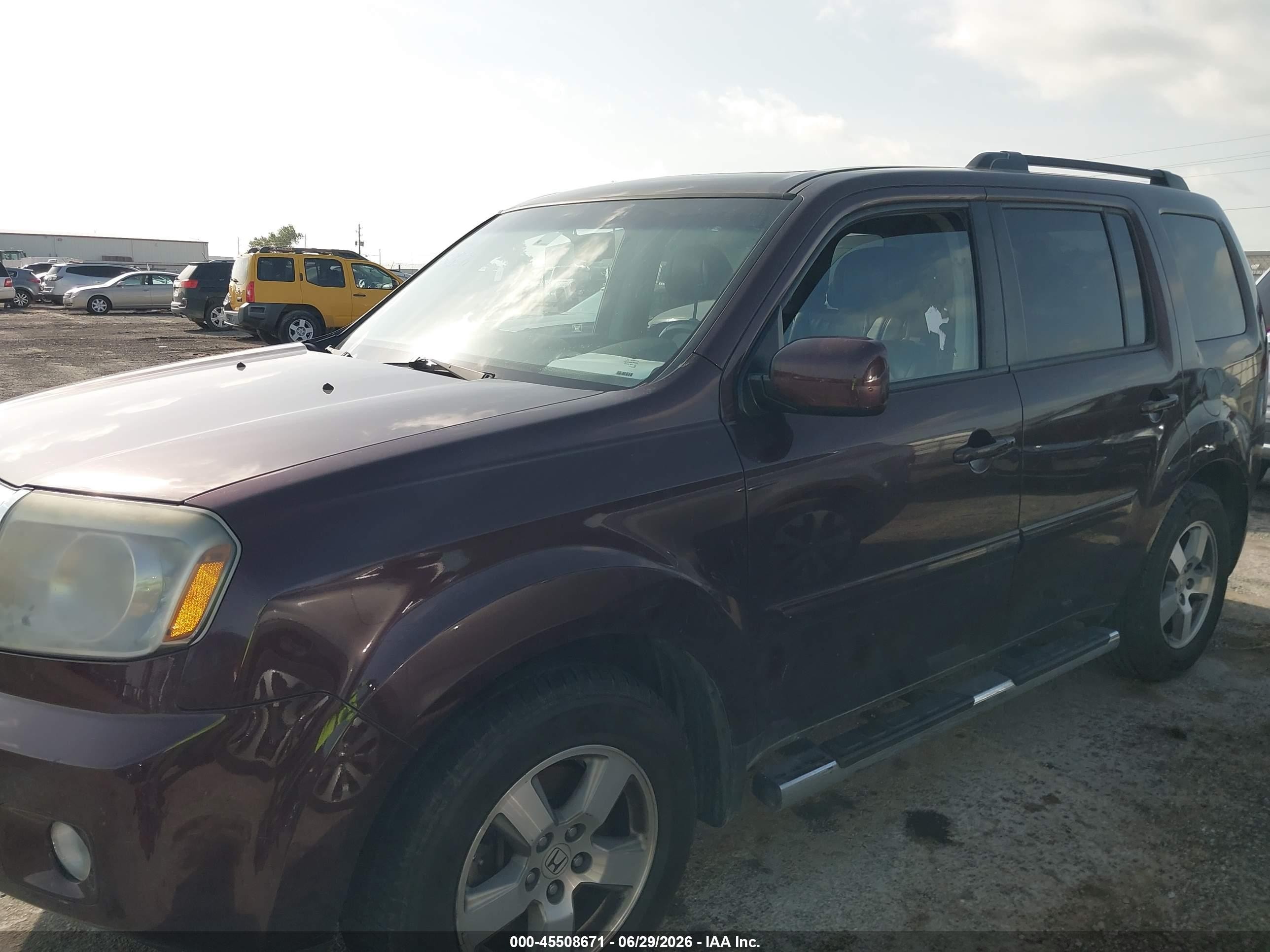 2011 Honda Pilot Ex-l Brown vin: 5FNYF3H67BB014431