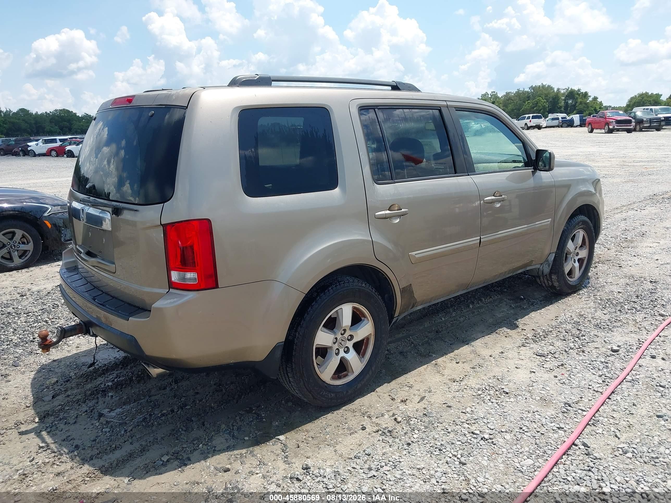 2011 Honda Pilot Ex-l Tan vin: 5FNYF3H67BB027681