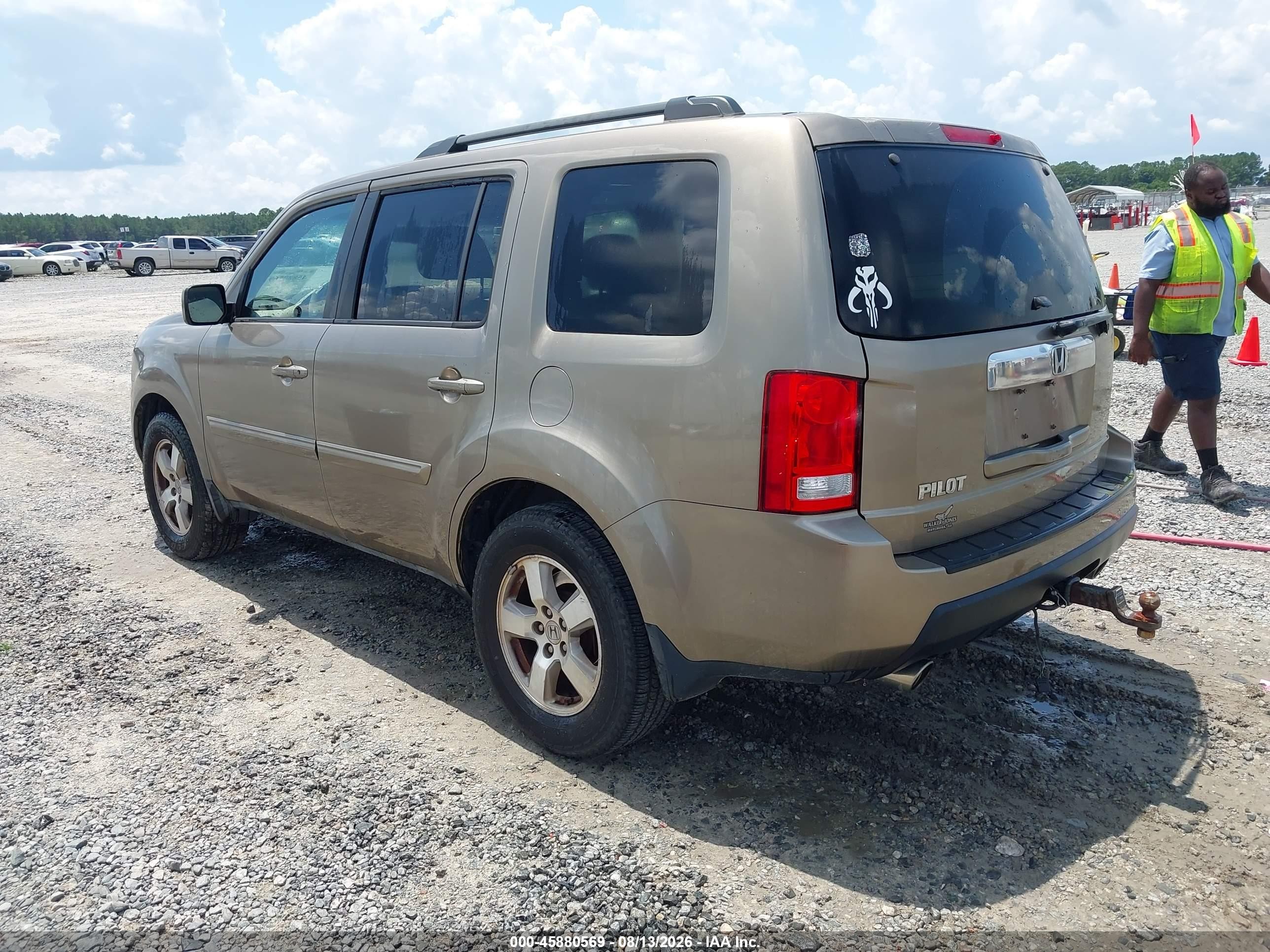 2011 Honda Pilot Ex-l Tan vin: 5FNYF3H67BB027681