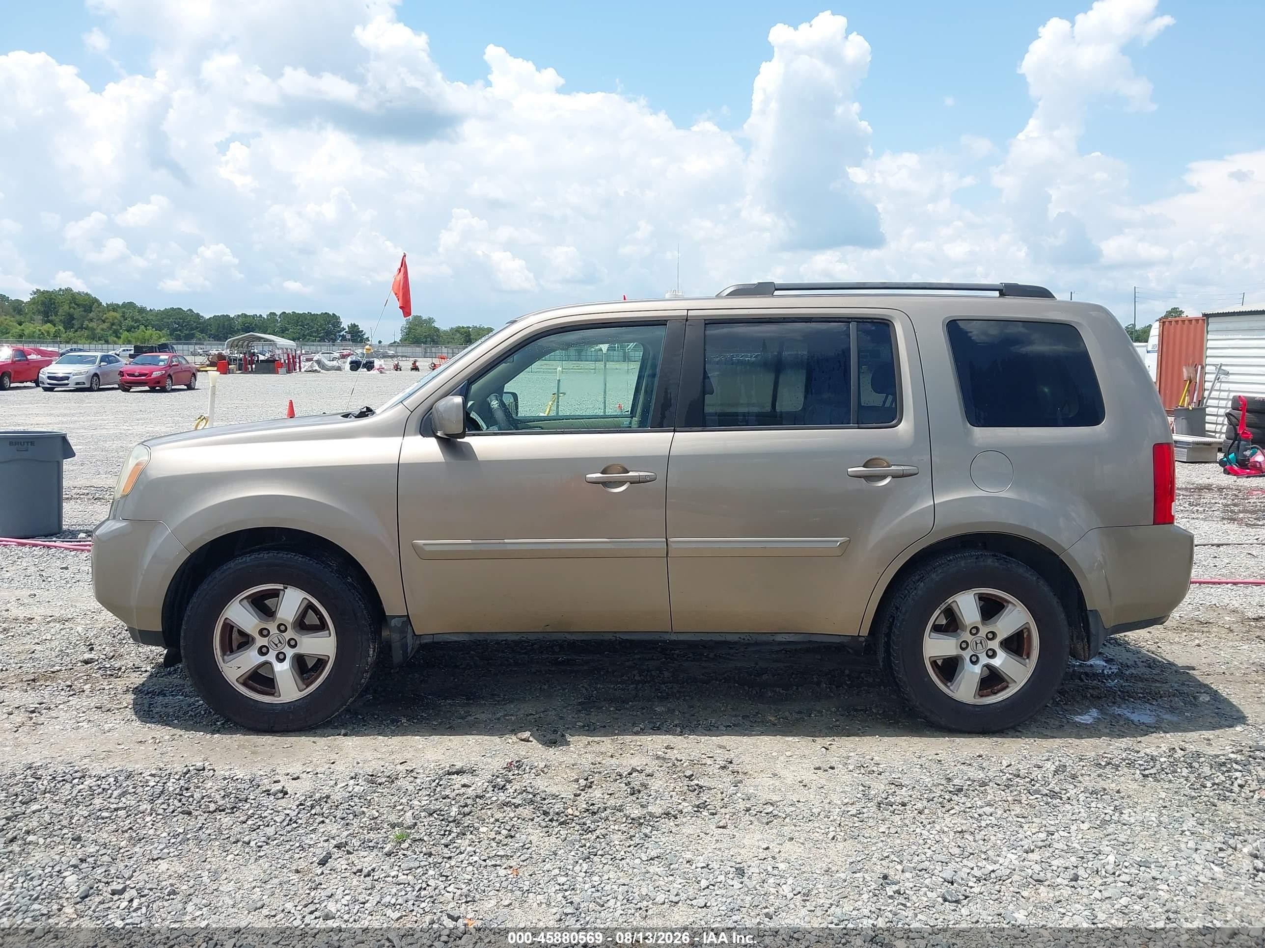 2011 Honda Pilot Ex-l Tan vin: 5FNYF3H67BB027681