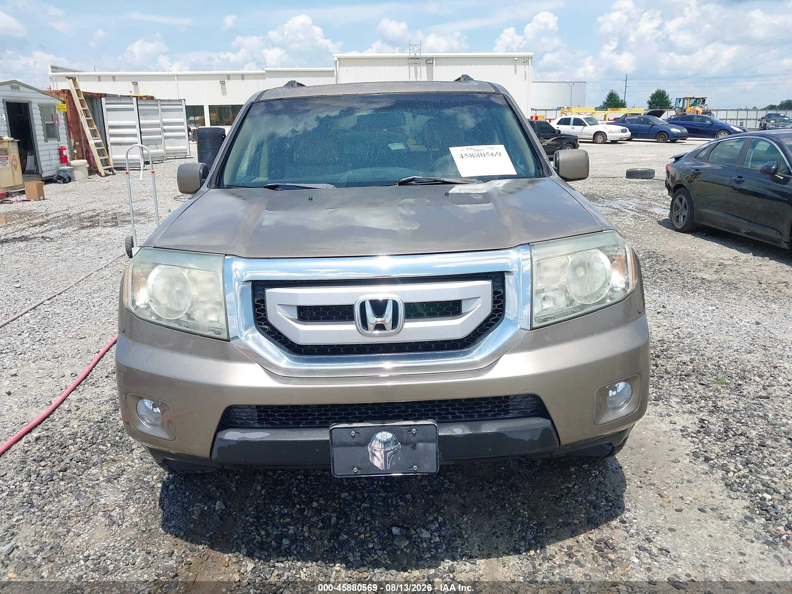 2011 Honda Pilot Ex-l Tan vin: 5FNYF3H67BB027681