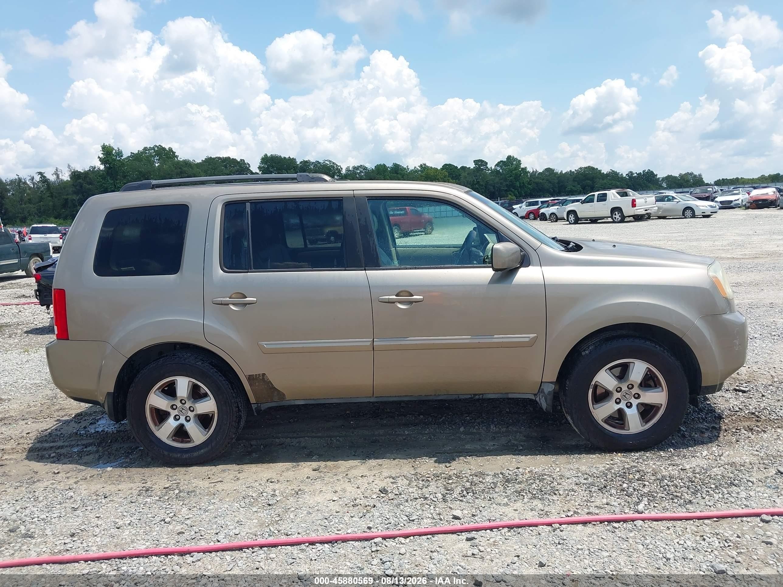 2011 Honda Pilot Ex-l Tan vin: 5FNYF3H67BB027681
